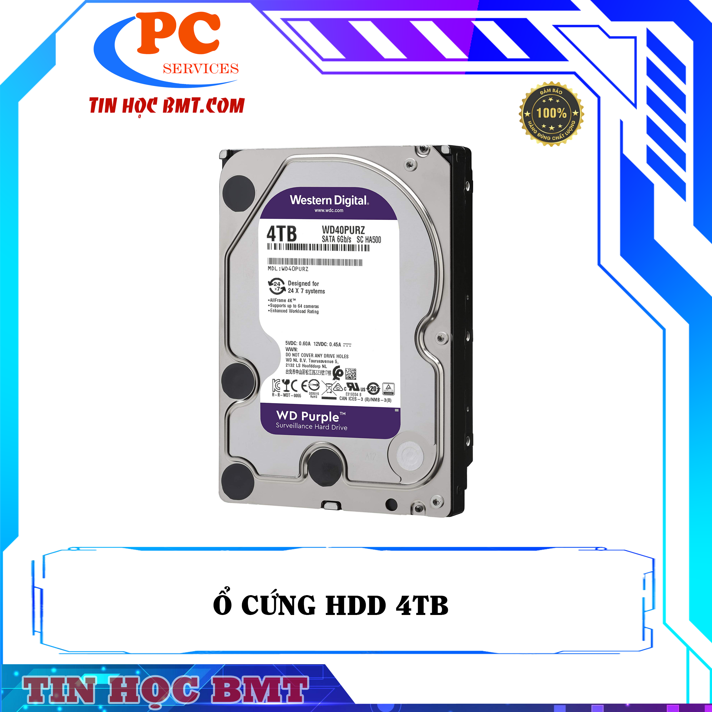 Ổ cứng HDD 4TB NEW