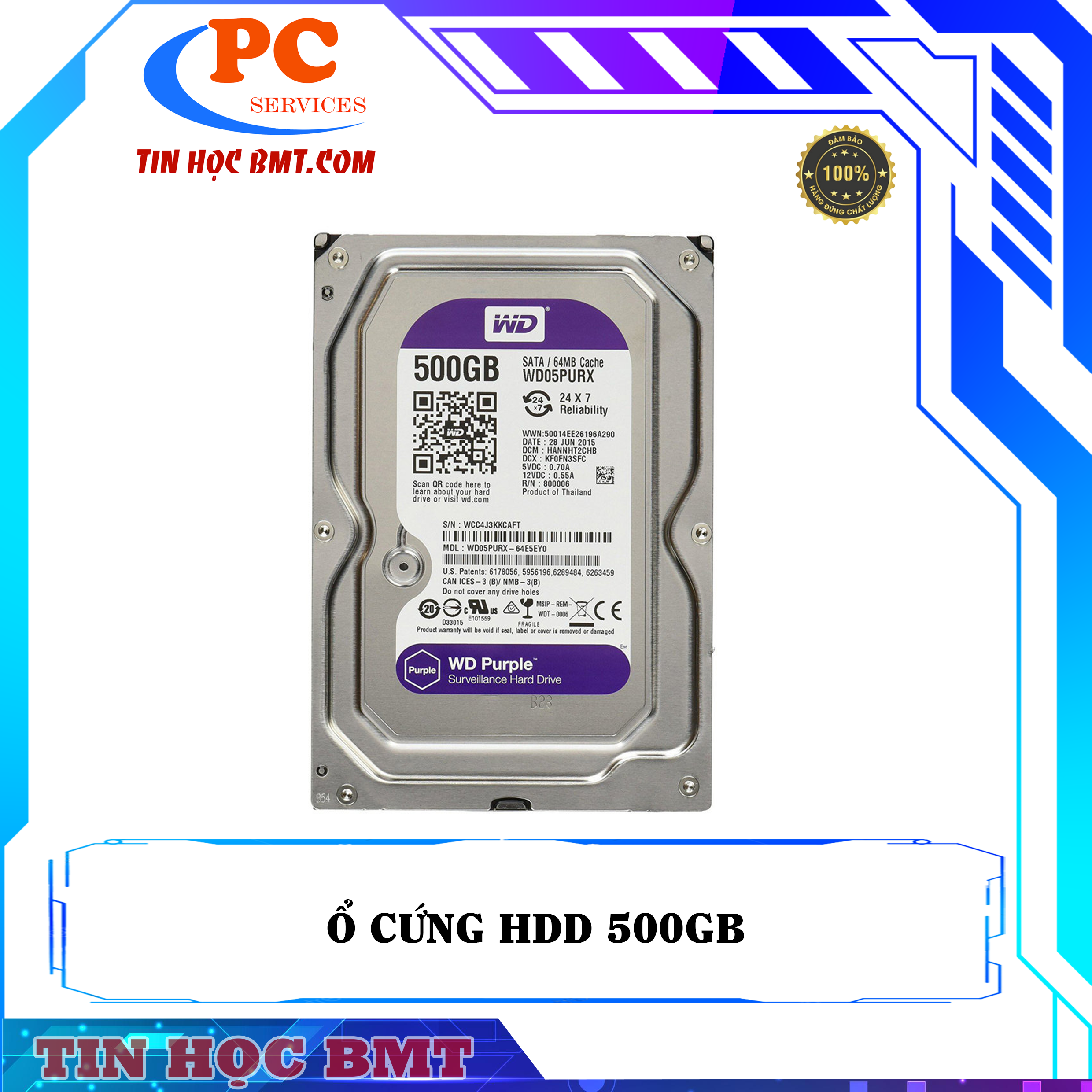 Ổ cứng HDD 500GB 2nd