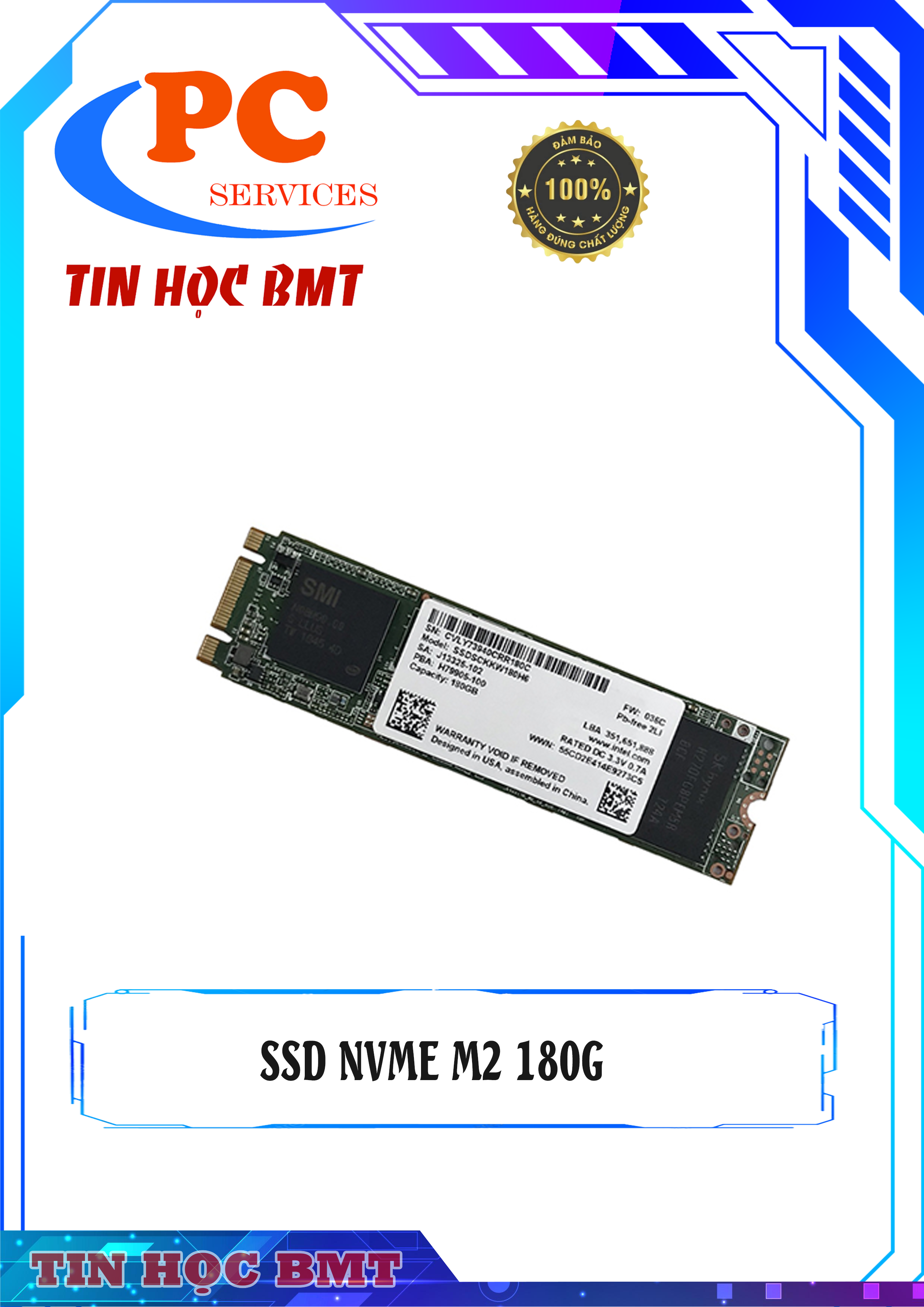 Ổ cứng SSD Intel 180G M.2 2280 Sata III 2nd
