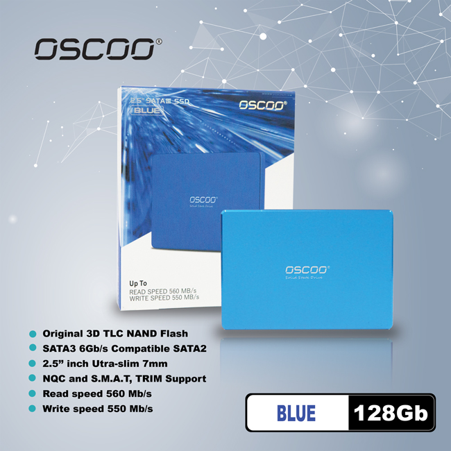 Ổ cứng SSD OSCOO Blue 128Gb