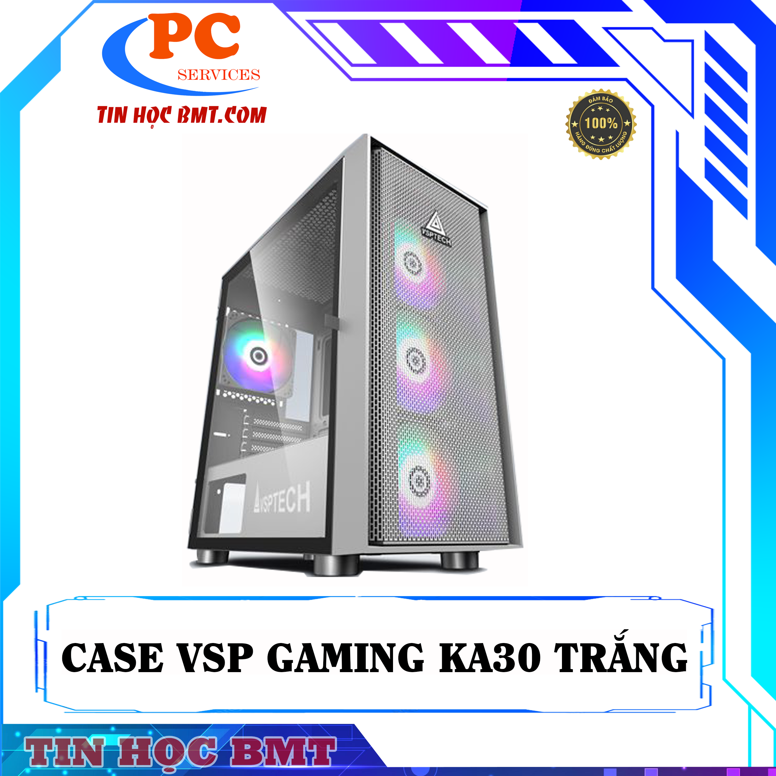 CASE MÁY TÍNH VSPTECH GAMING KA30 TRẮNG