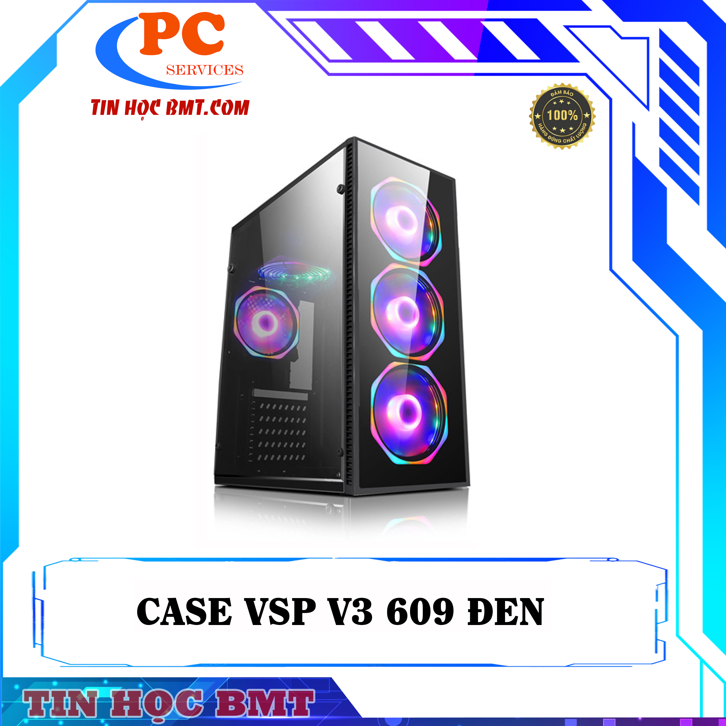 CASE MÁY TÍNH GAMING VSP V3 609