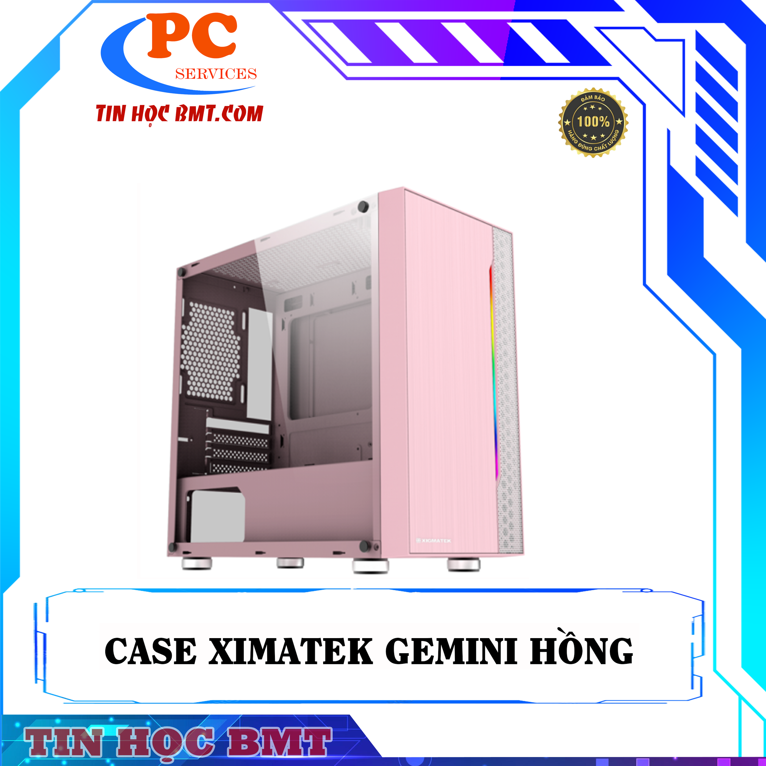 Case Xigmatek Gemini hồng