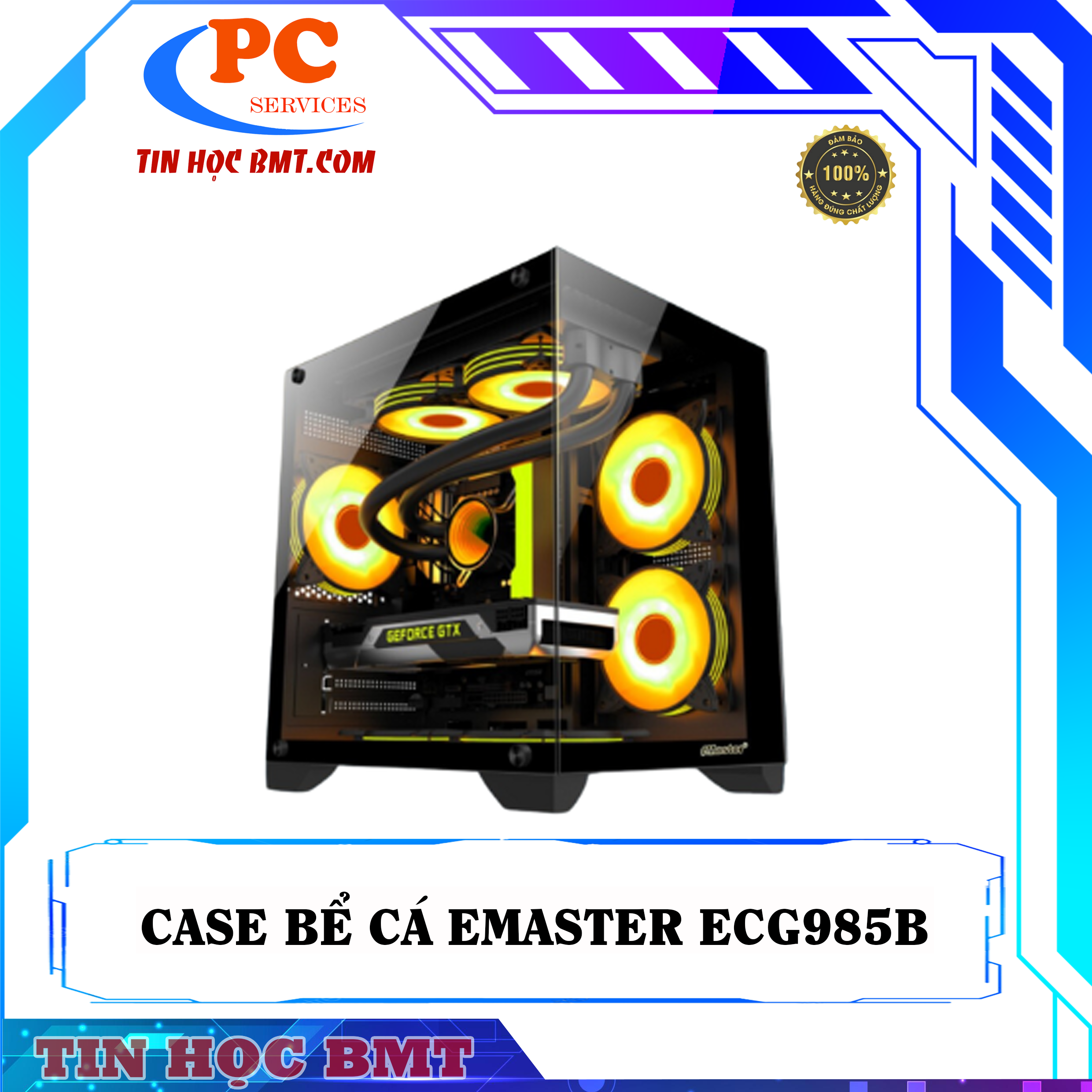 Case Gaming Emaster ECG985B Màu đen