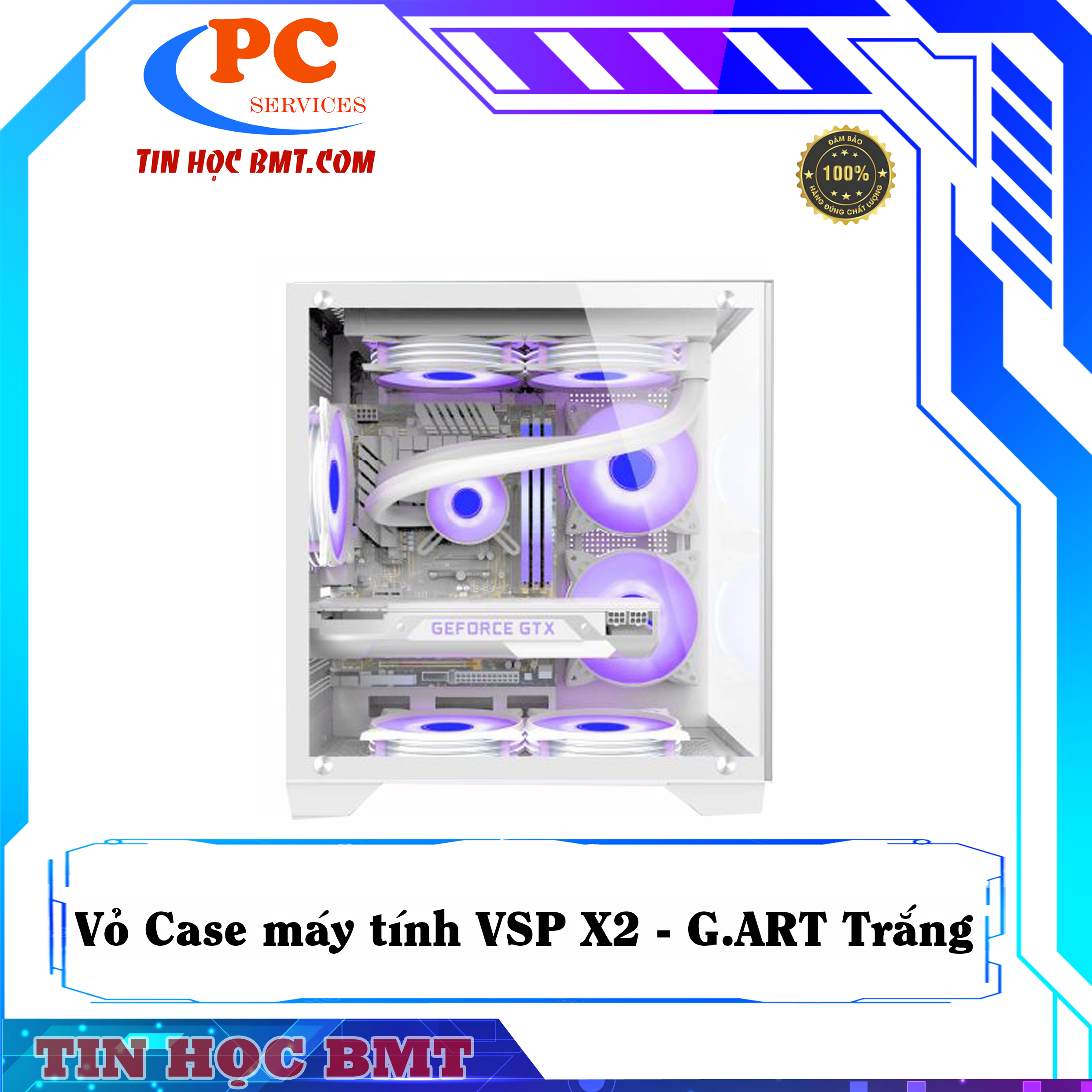 Case máy tính VSP X2 - G.ART Trắng
