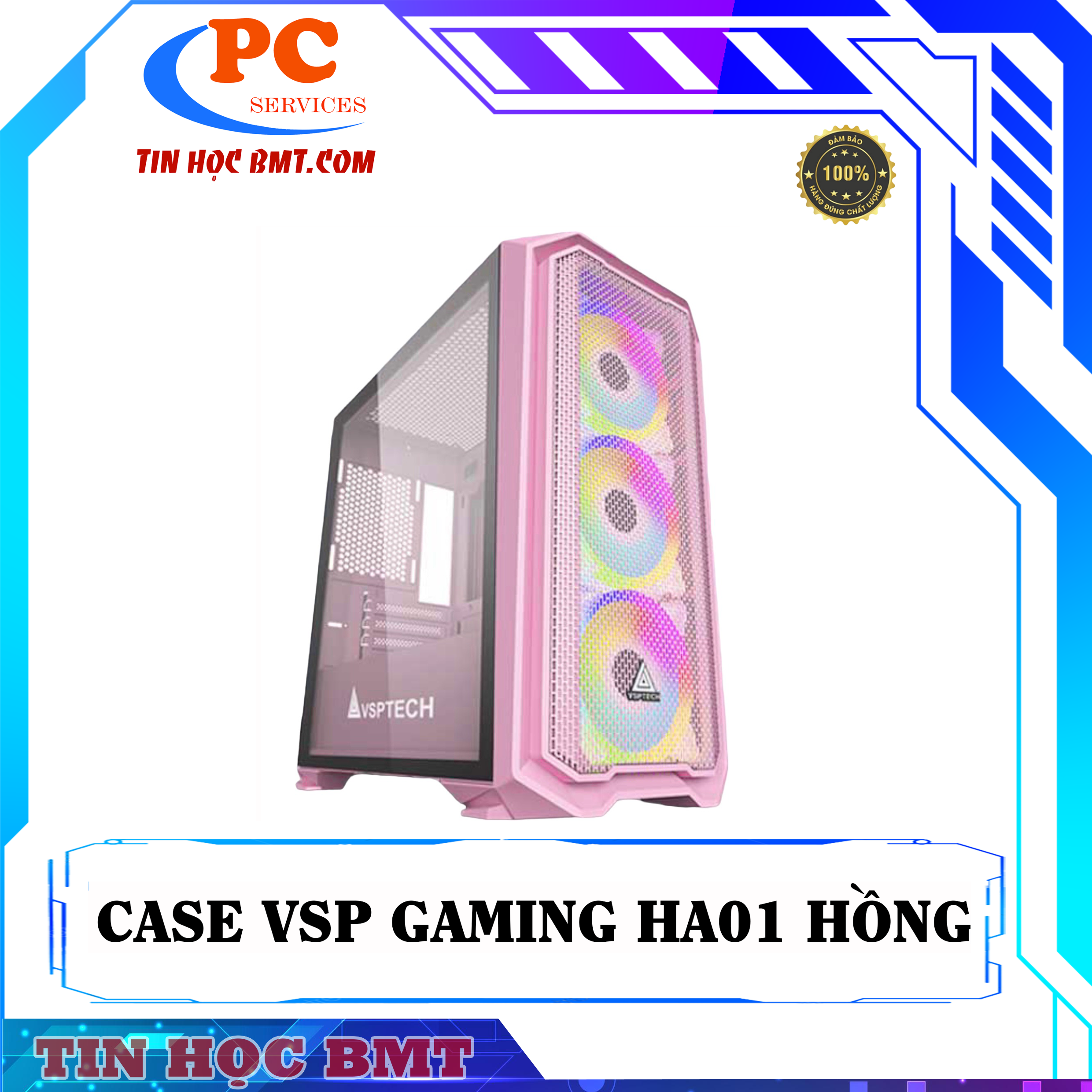 Case VSP Gaming HA01 HỒNG
