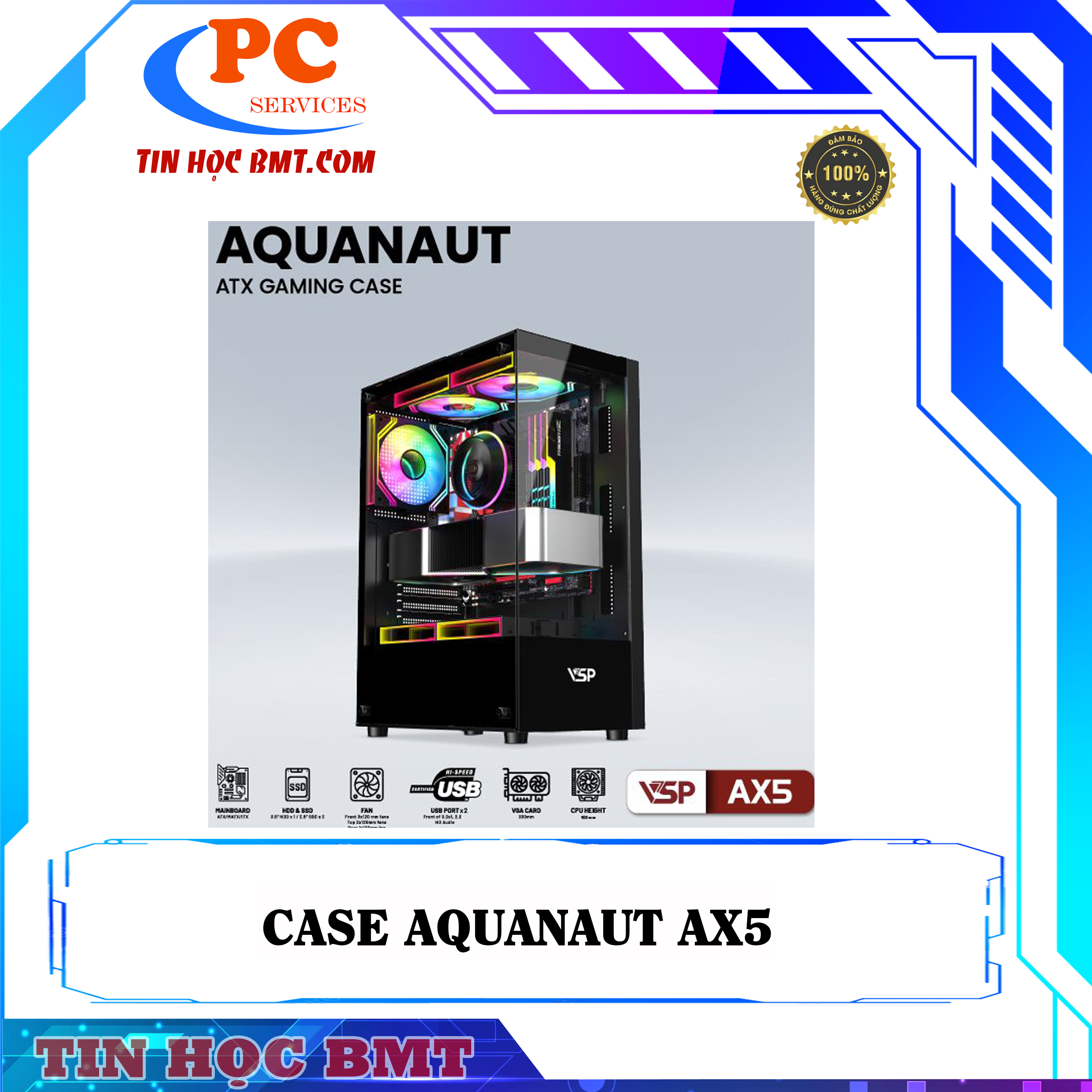 Case VSP Aquanaut AX5 Đen
