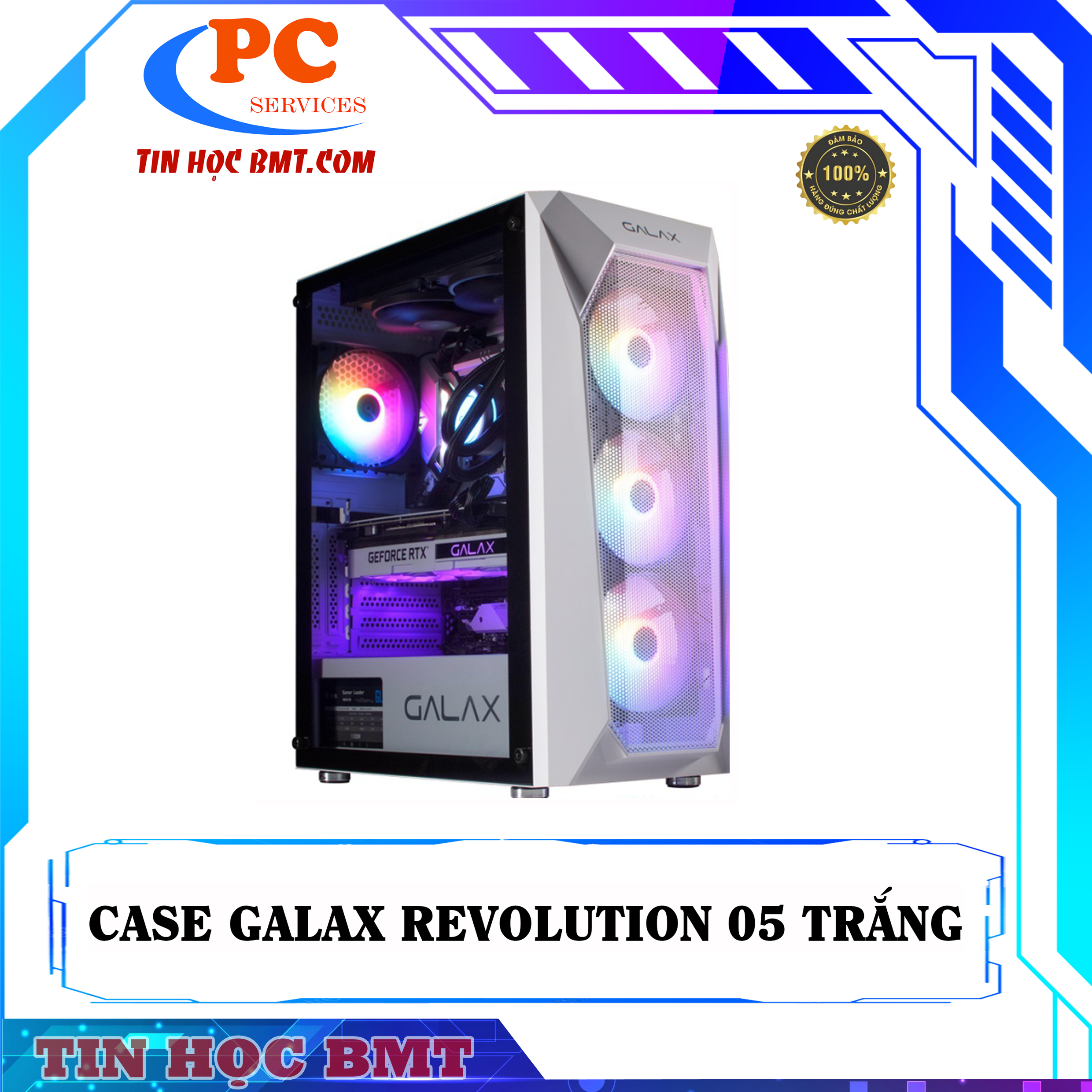 case Galax Revolution-05 Mid Tower TRẮNG