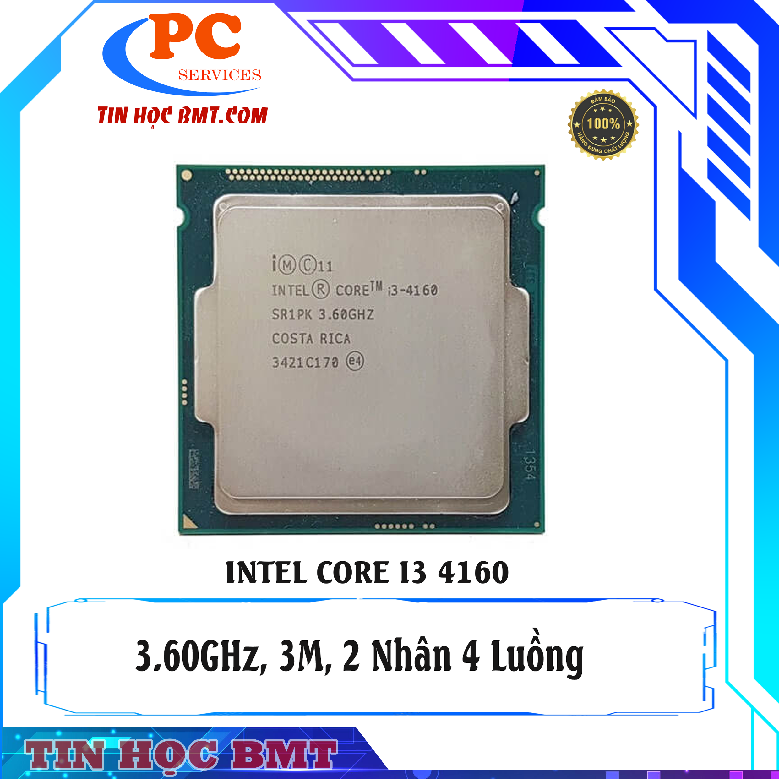 CPU Intel Core i3 4160 (3.60GHz, 3M, 2 Cores 4 Threads) 2nd