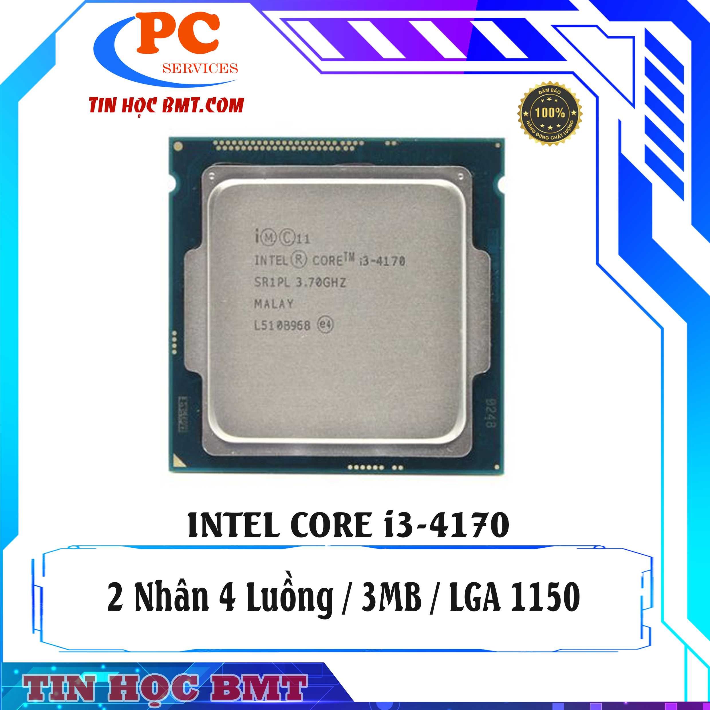 CPU Intel Core i3 4170 (3.70GHz, 3M, 2 Cores 4 Threads)