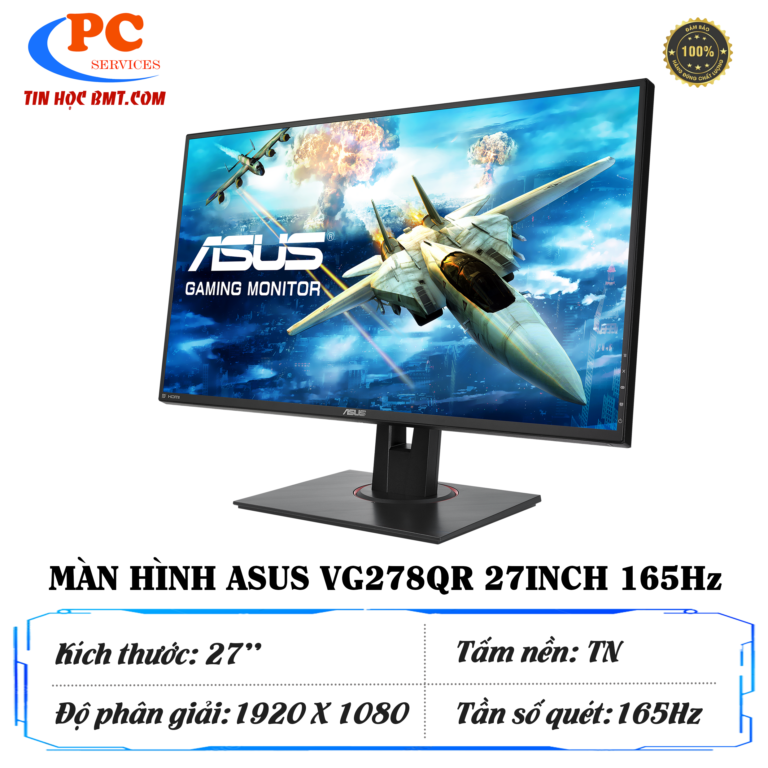 Màn hình Asus VG278QR 27 inch FHD TN 165Hz 0,5ms