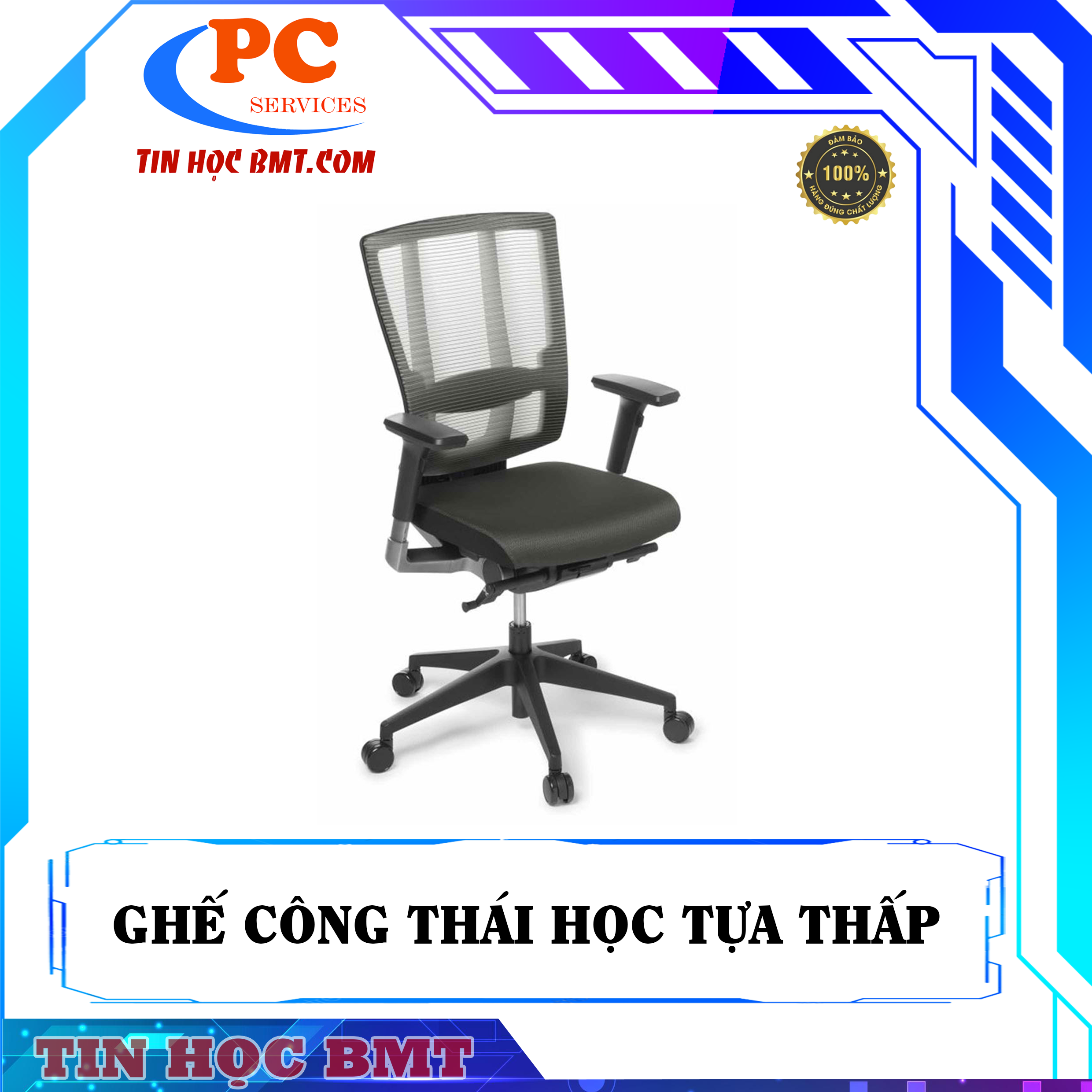 Ghế công thái học tựa lưng thấp