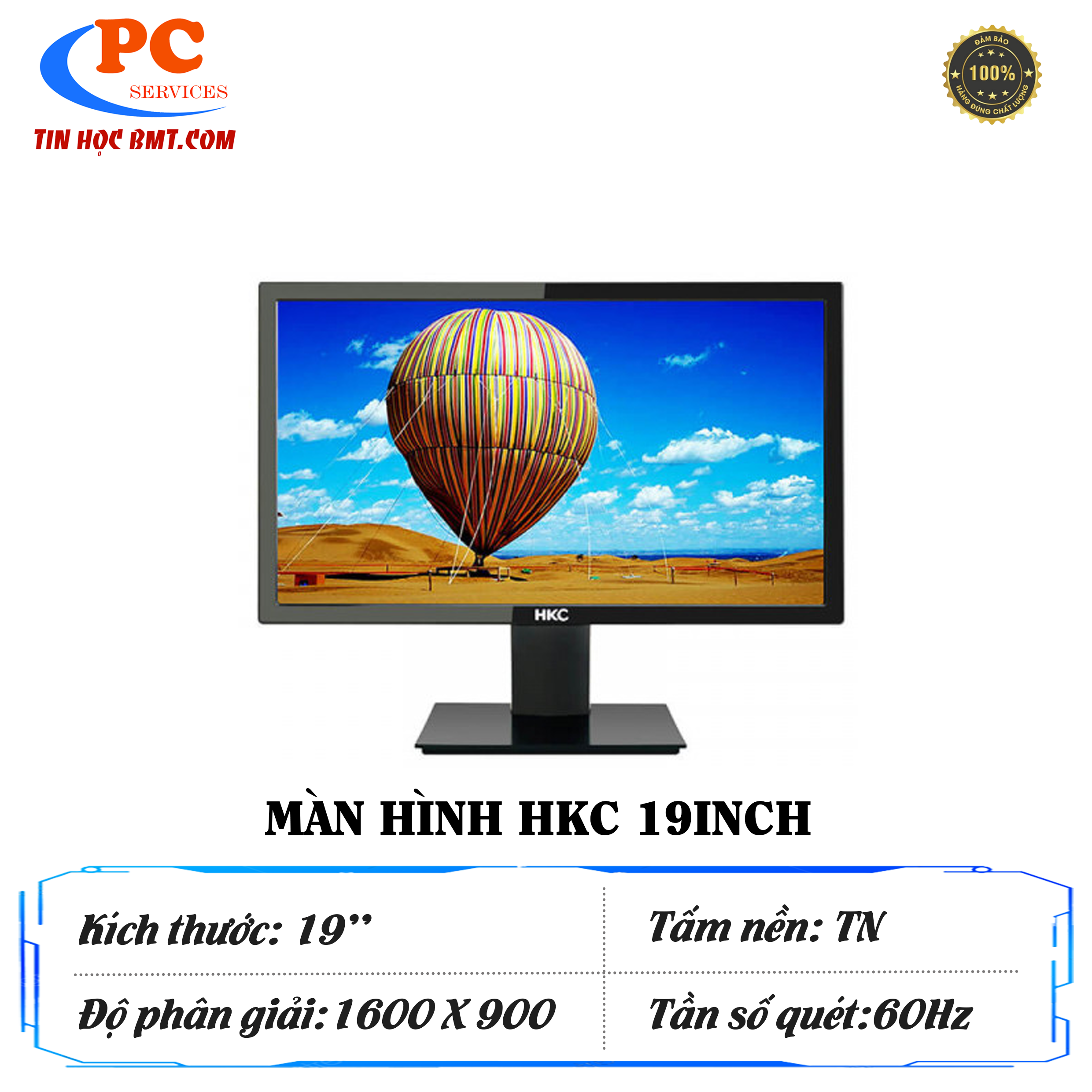 Màn hình HKC MB20S1 (19.5 inch/HD/TN/60Hz/5ms/220 nits/HDMI+VGA)