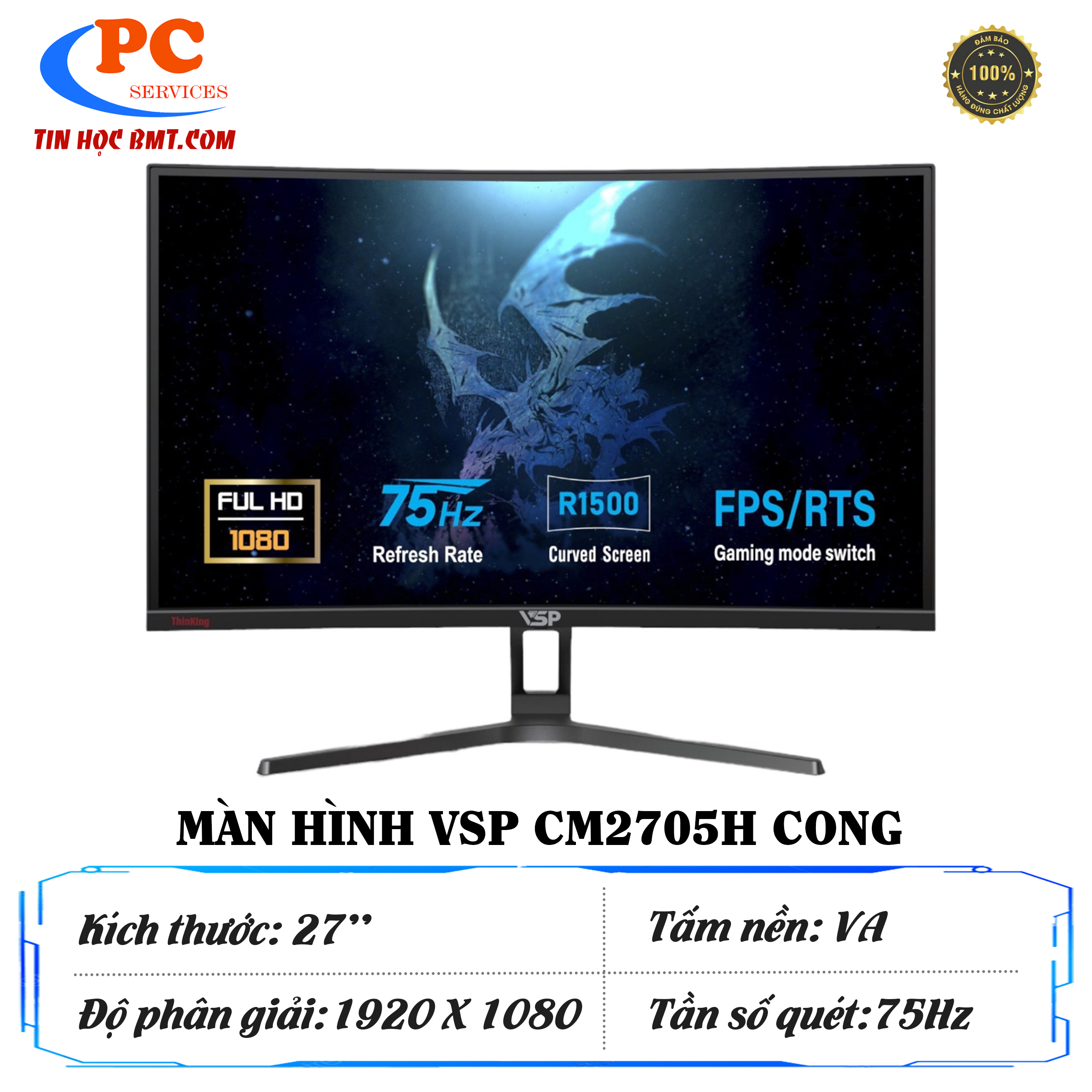 Màn hình cong VSP Thinking 27inch - CM2705H