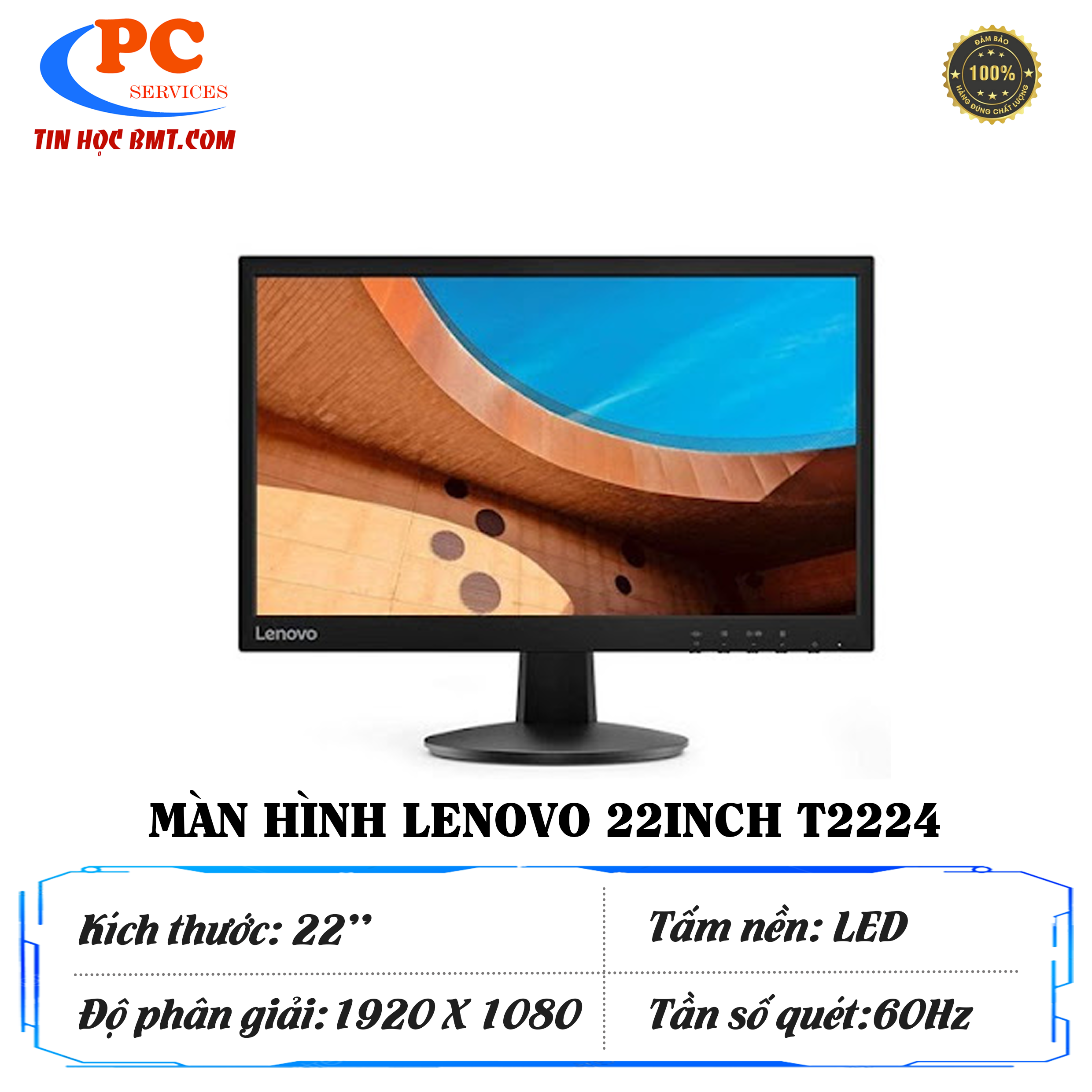 Màn Hình Lenovo T2224 22inch Full HD