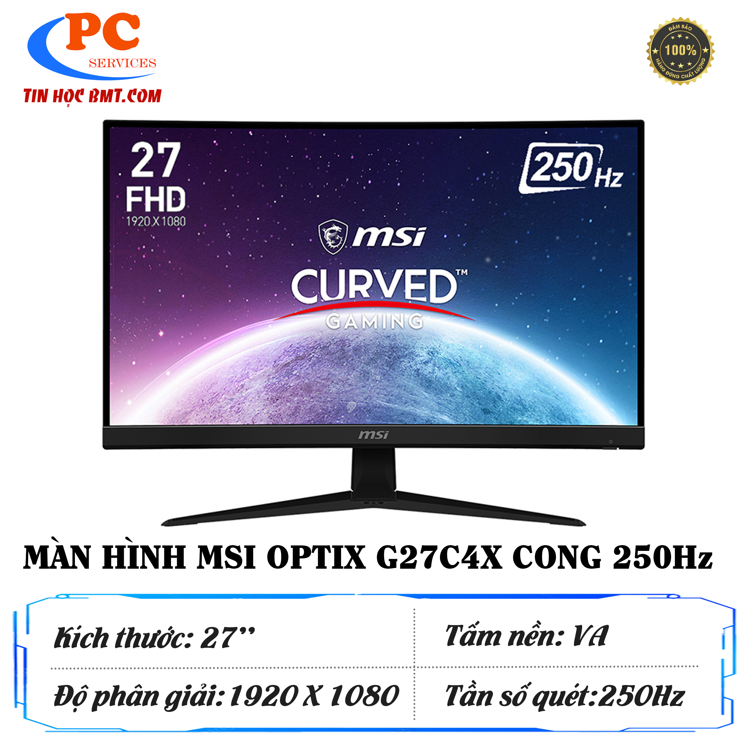 Màn hình cong MSI OPTIX G27C4X 27