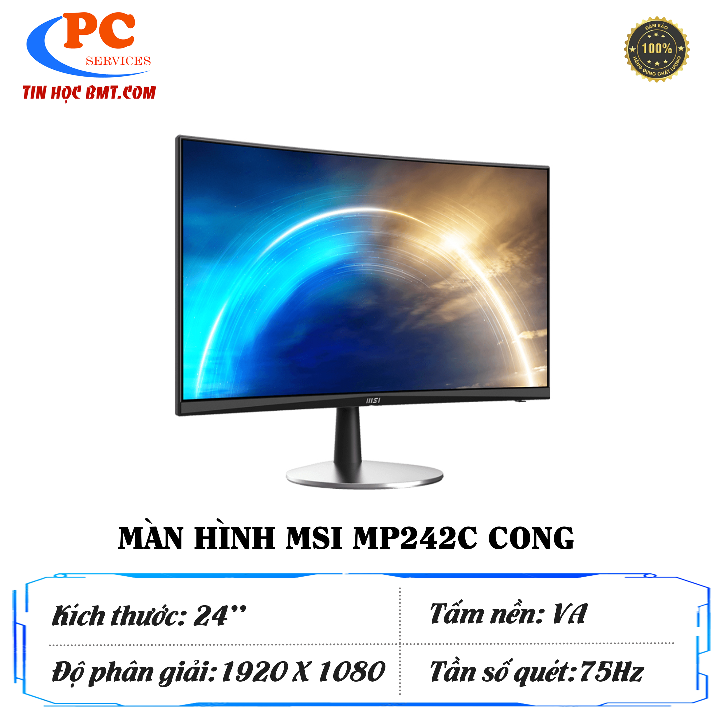 Màn hình cong MSI PRO MP242C 24