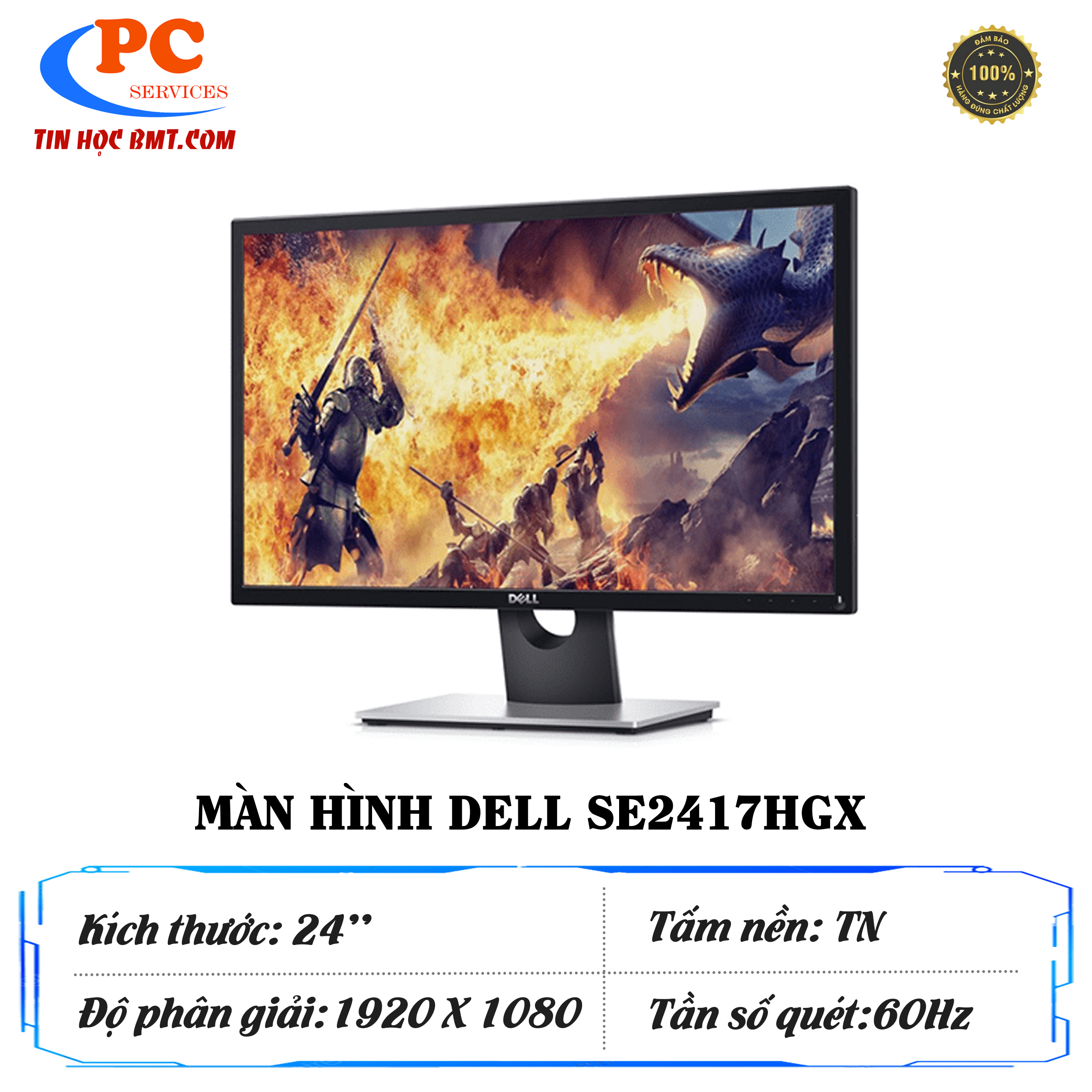 Màn hình máy tính Dell SE2417HGX 23.6 inch FHD Gaming