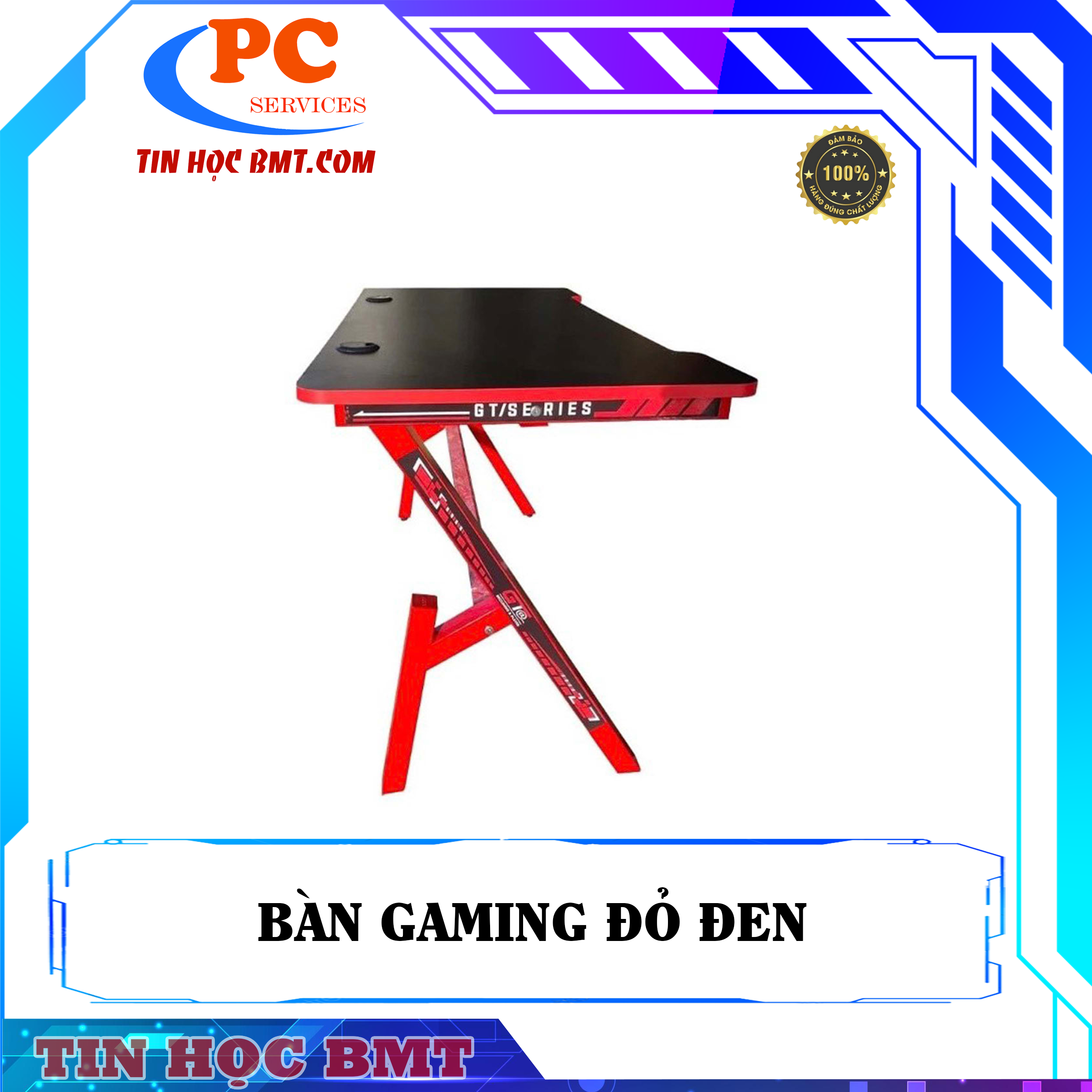 BÀN GAMING MẶT GỖ