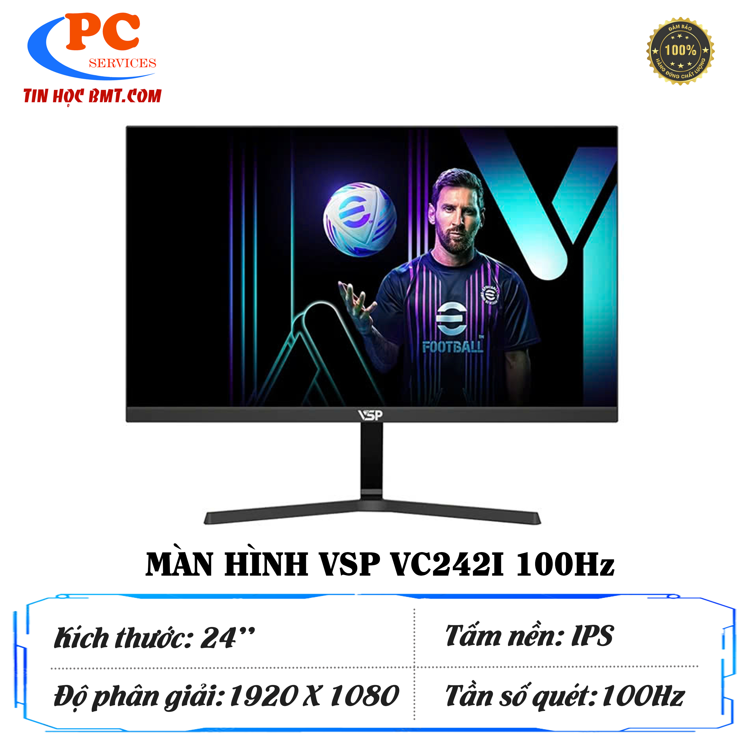 Màn hình VSP IPS 24inch VC242i - 100Hz - 2Ms