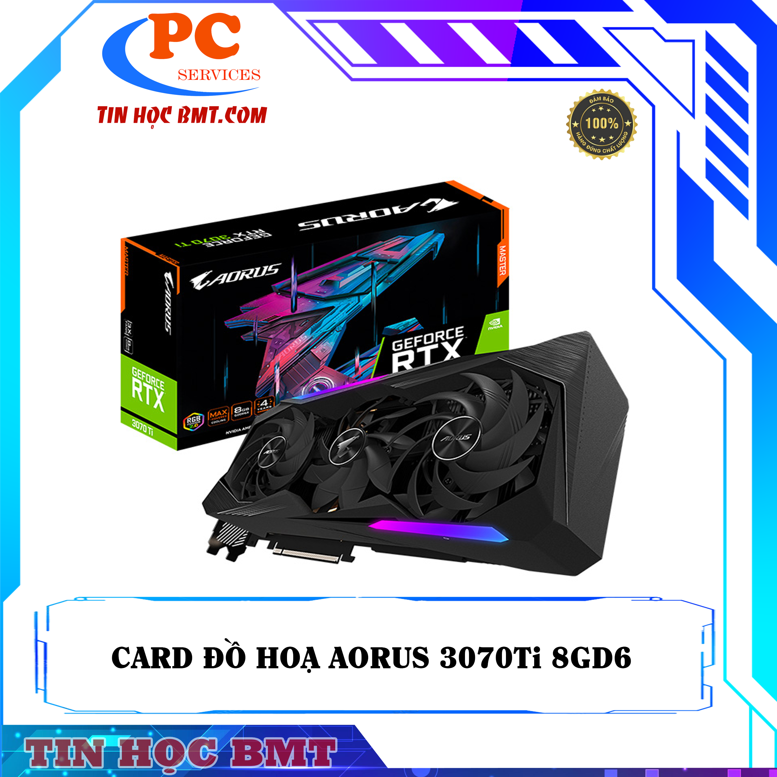 Card màn hình Gigabyte RTX 3070 AORUS MASTER - 8GD