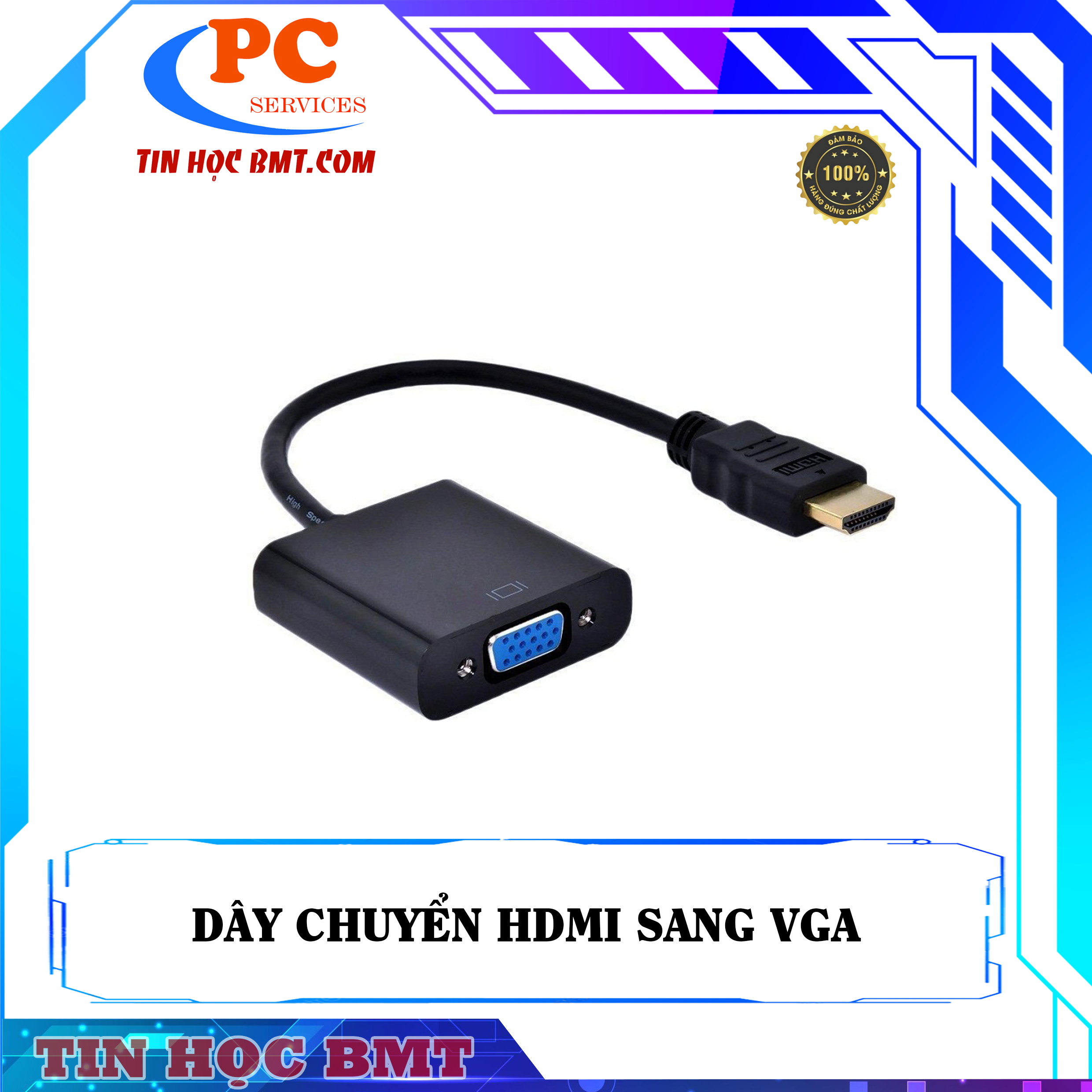 Cáp chuyển đổi HDMI sang VGA 15cm