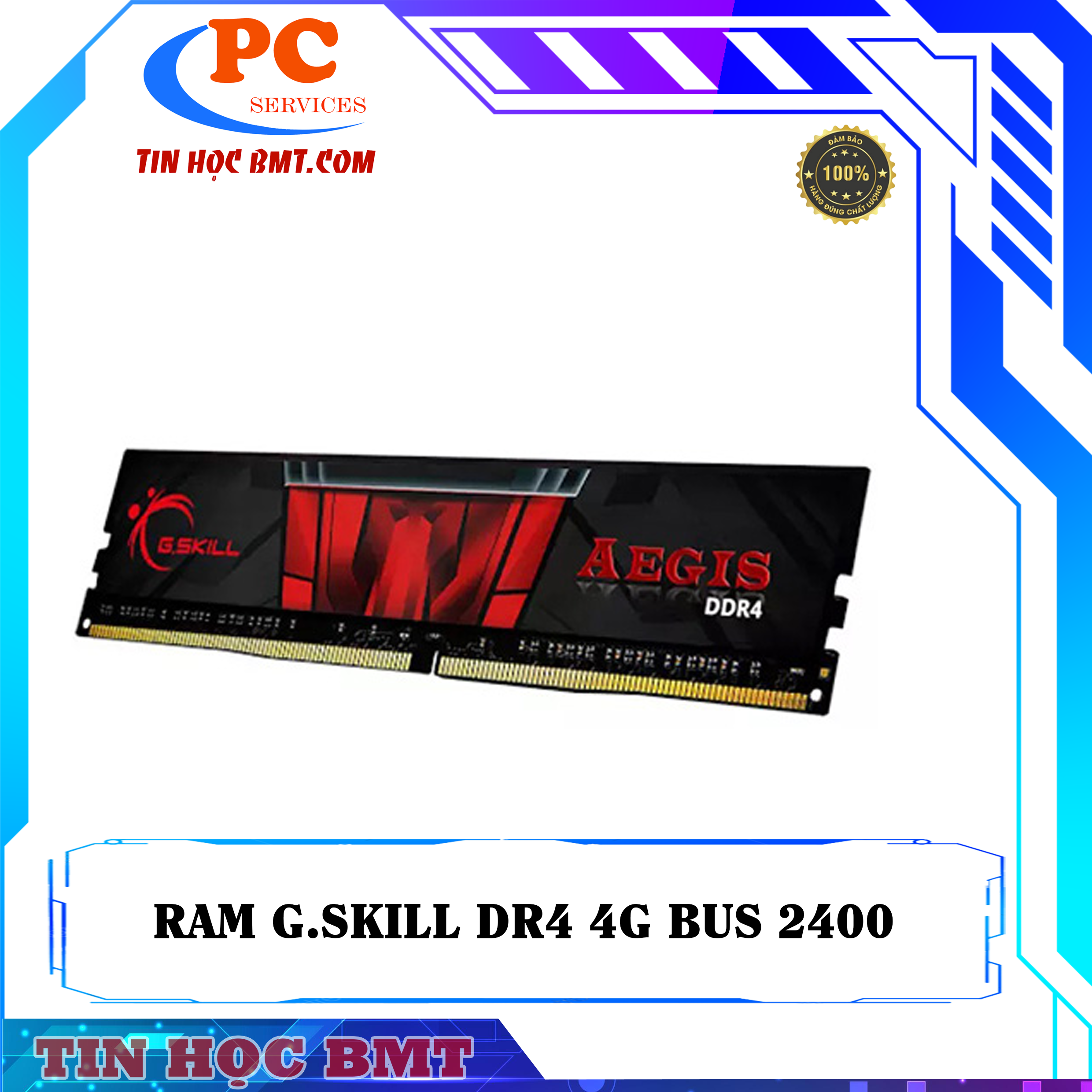 Ram DDR4 4G Bus 2400 tản lá