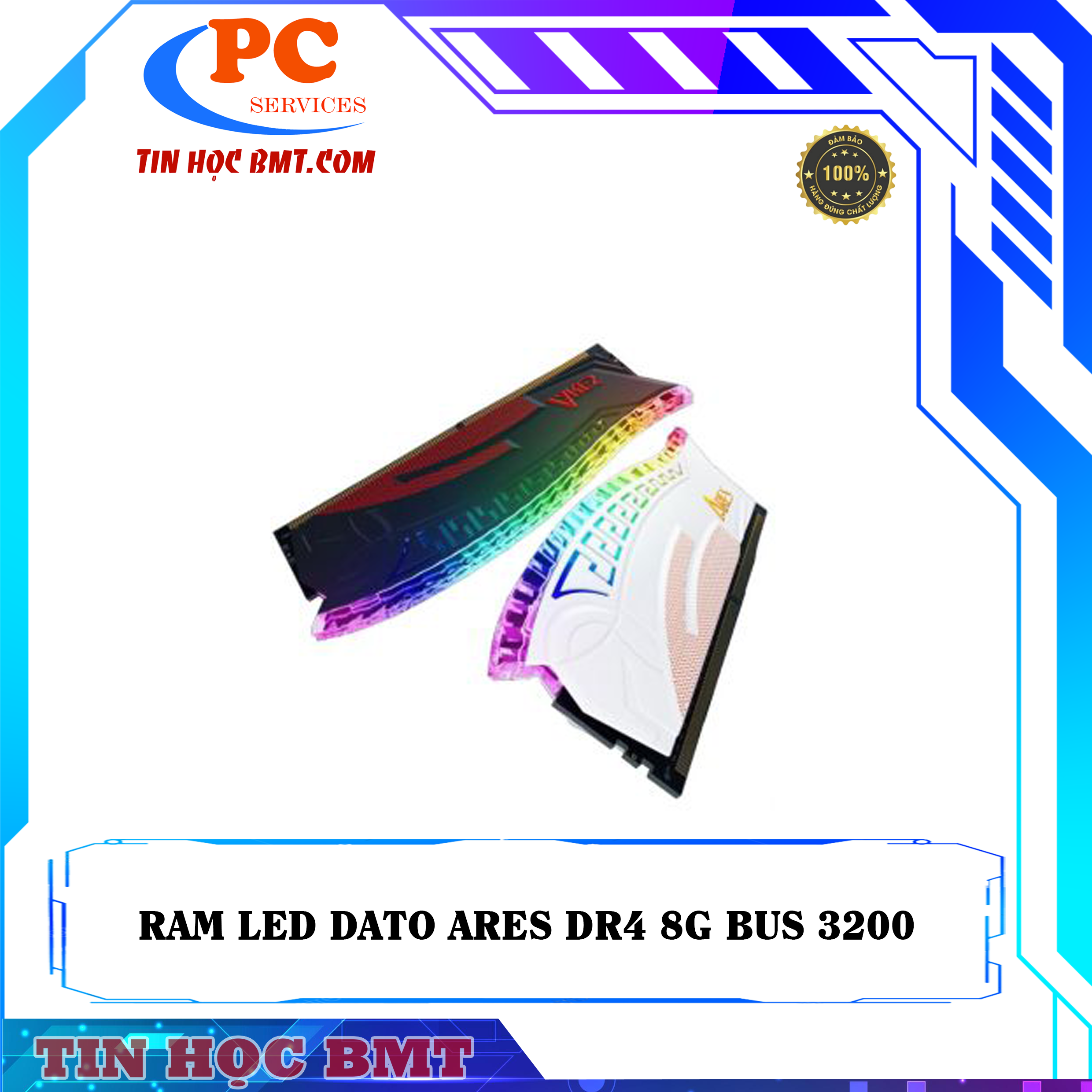 Ram Dato ARES Armor RGB 8GB DDR4 3200MHz