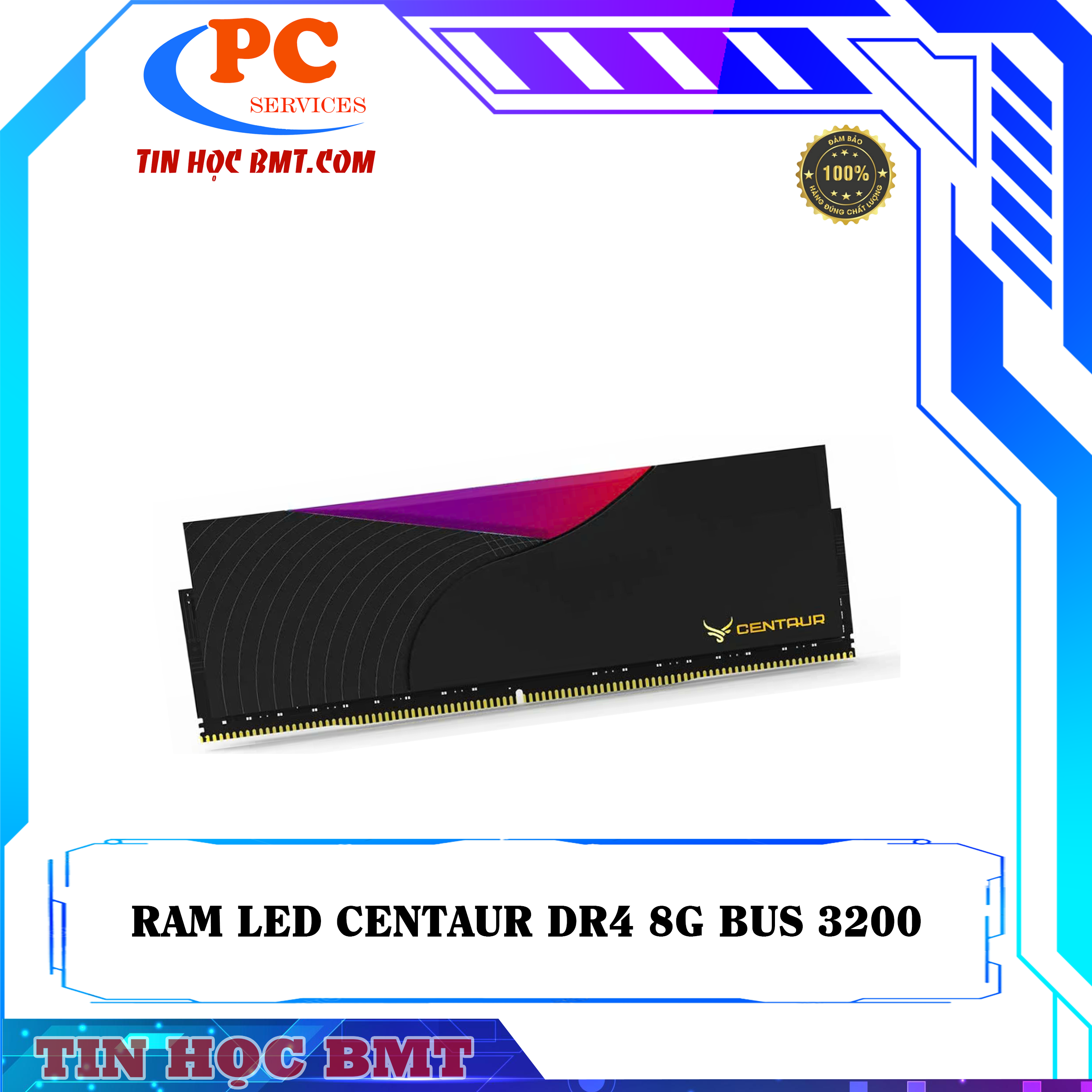 Ram Centaur Ragnarok Pro RGB BLACK 8GB DDR4 3200MHz