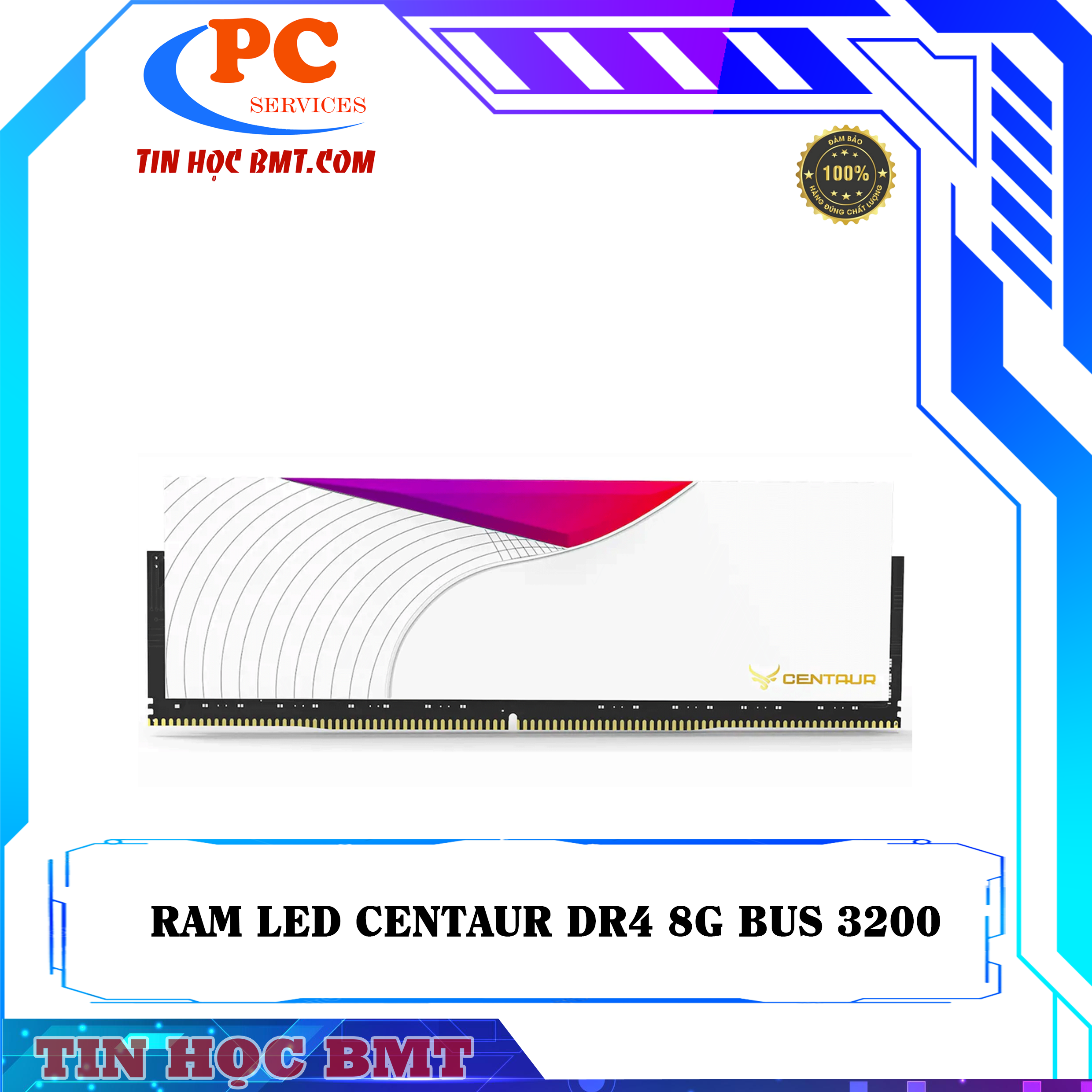 Ram Centaur Ragnarok Pro RGB White 8GB DDR4 3200MHz