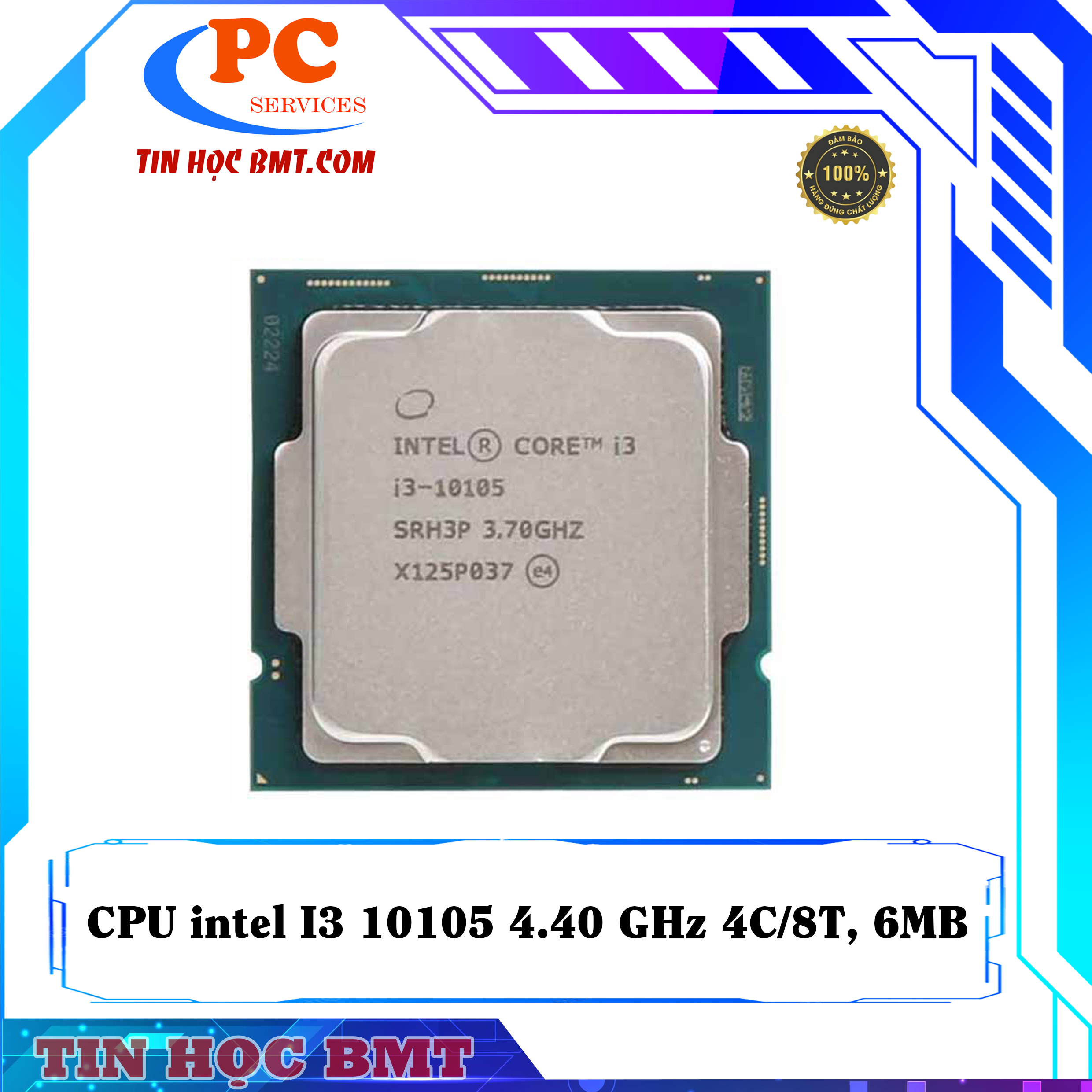 CPU Intel Core I3 10105 | LGA1200, Turbo 4.40 GHz, 4C/8T, 6MB