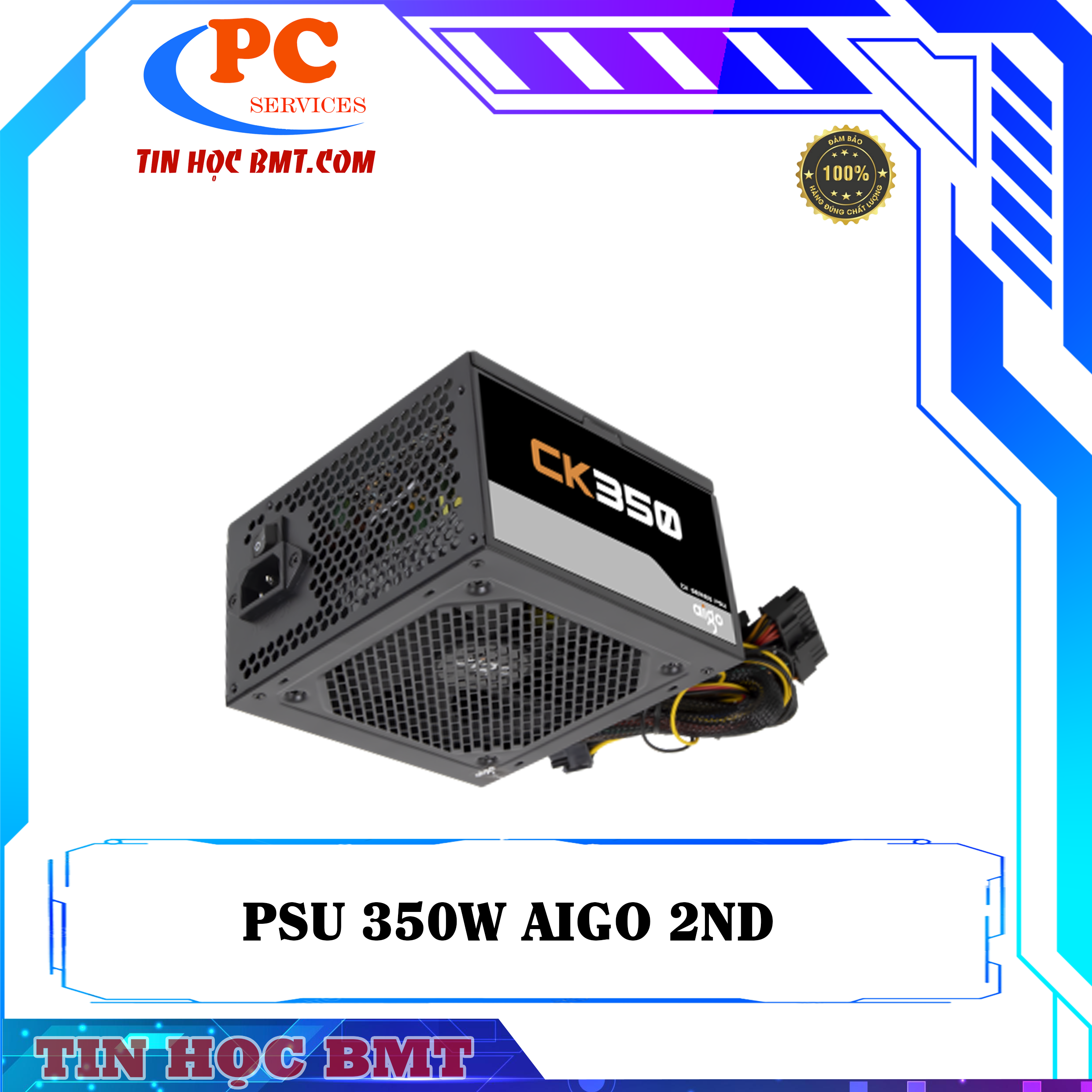 NGUỒN MÁY TÍNH AIGO CK350 350W 2nd