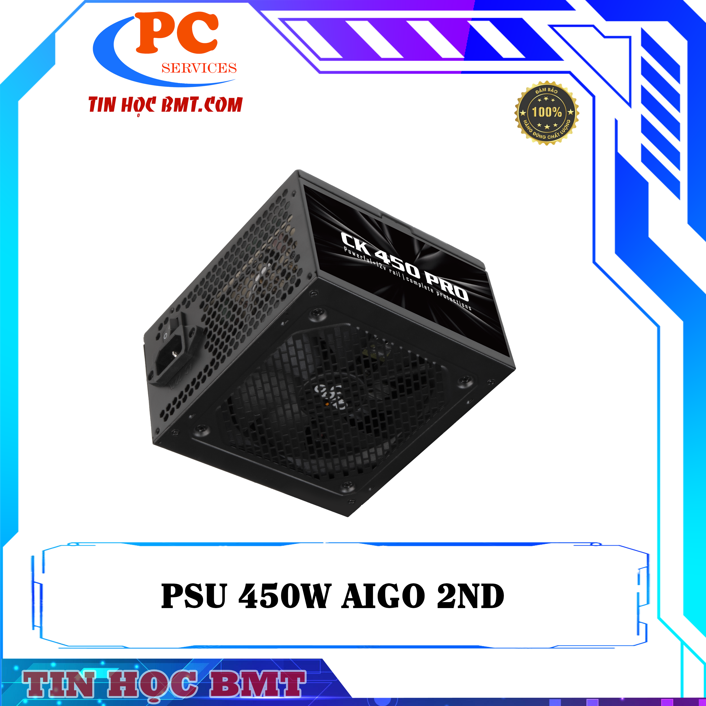 NGUỒN MÁY TÍNH AIGO CK450 Pro | 450W 2nd