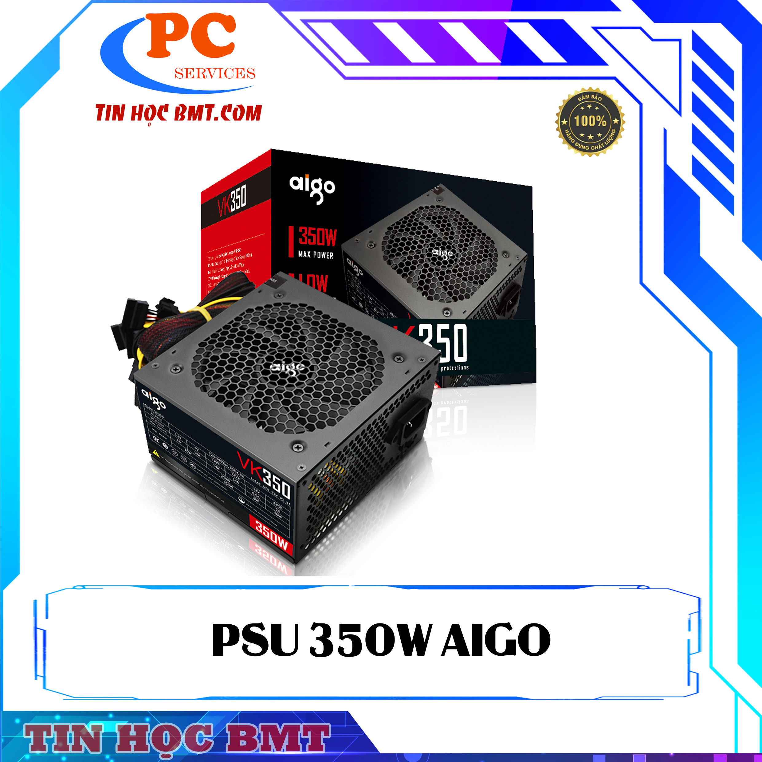NGUỒN MÁY TÍNH AIGO 350W 2nd