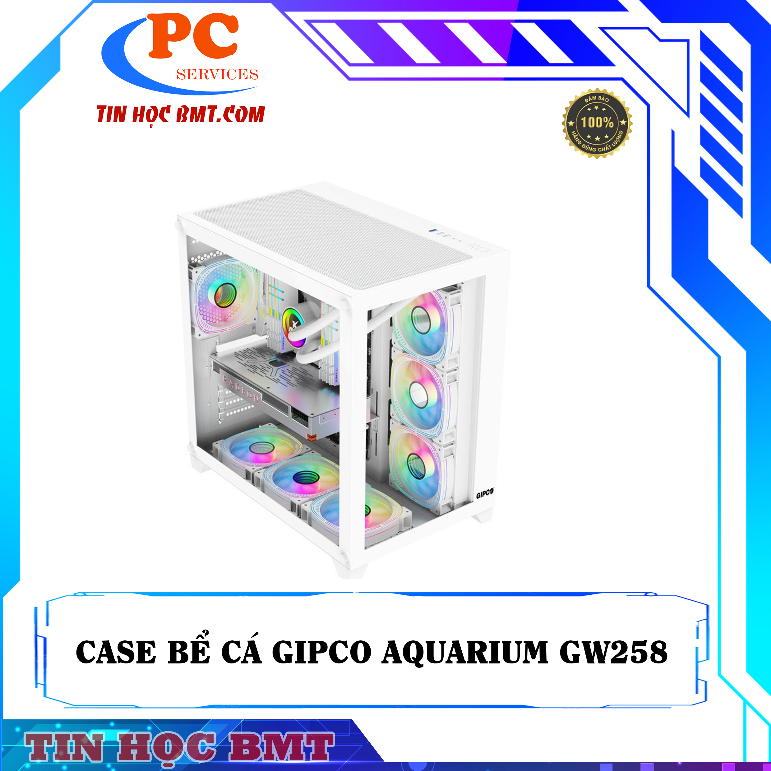 Vỏ Case Máy Tính AQUARIUM GIPCO- GW258