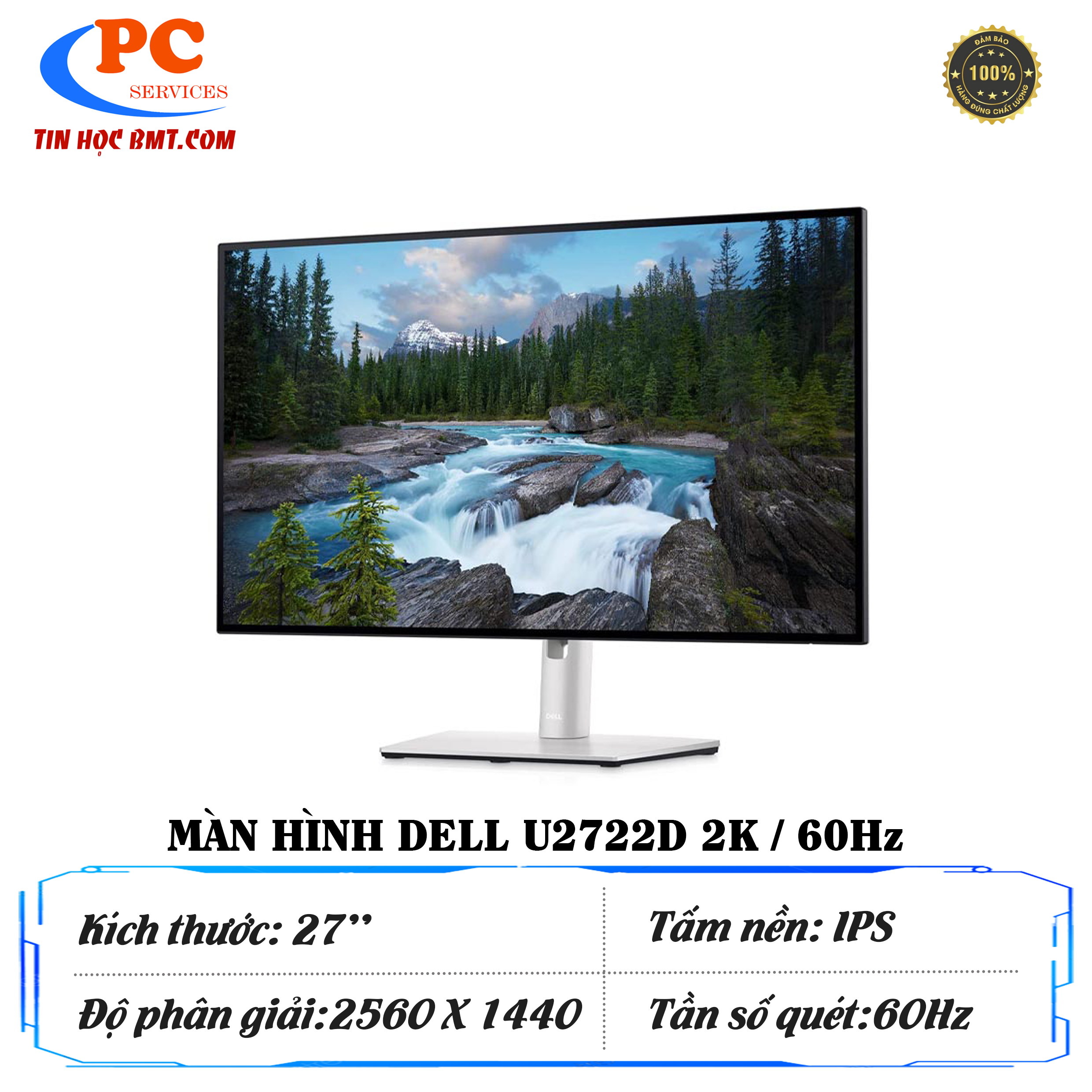 Màn Hình Dell Ultrasharp U2722DE 2K