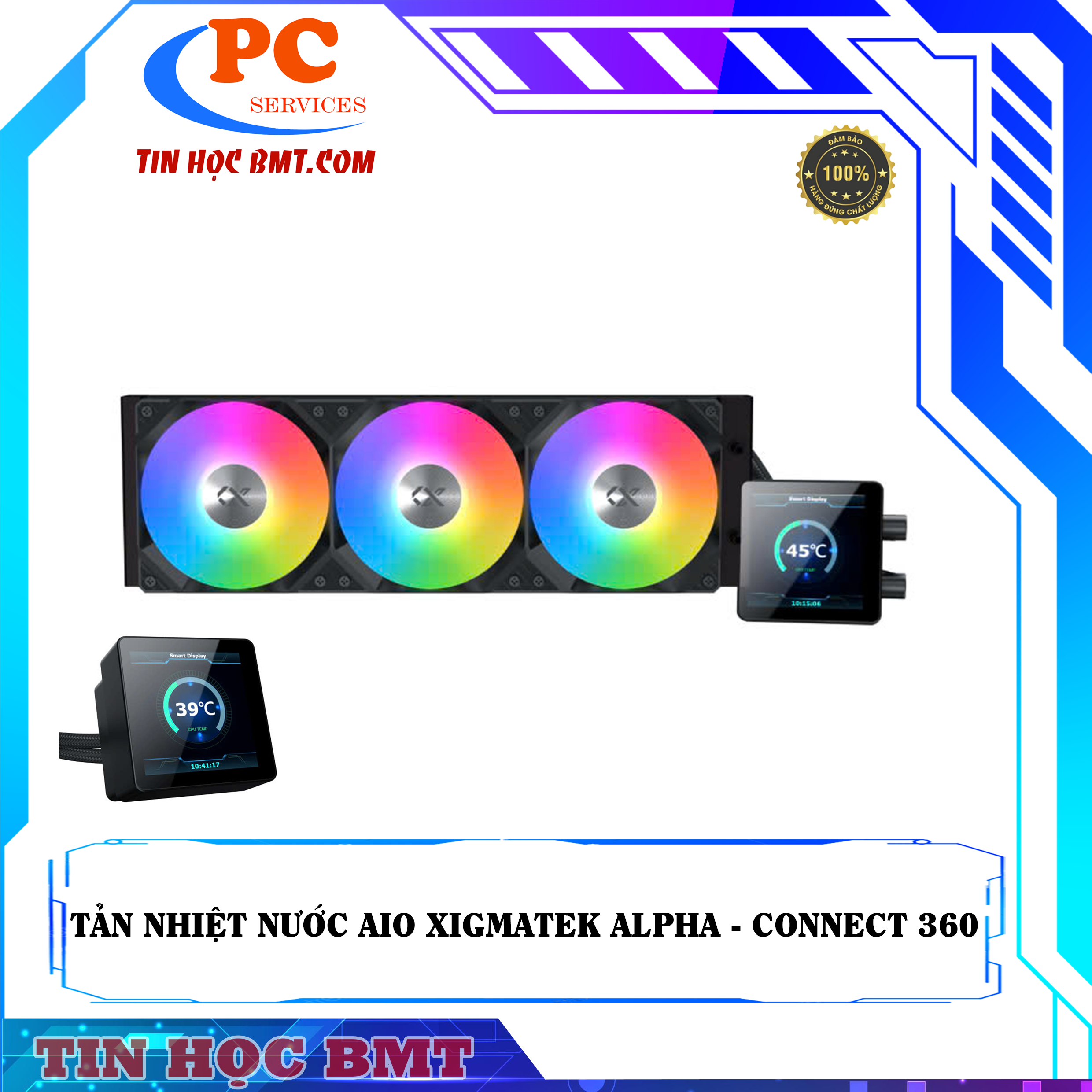 TẢN NHIỆT NƯỚC AIO XIGMATEK ALPHA - CONNECT 360 - BLACK