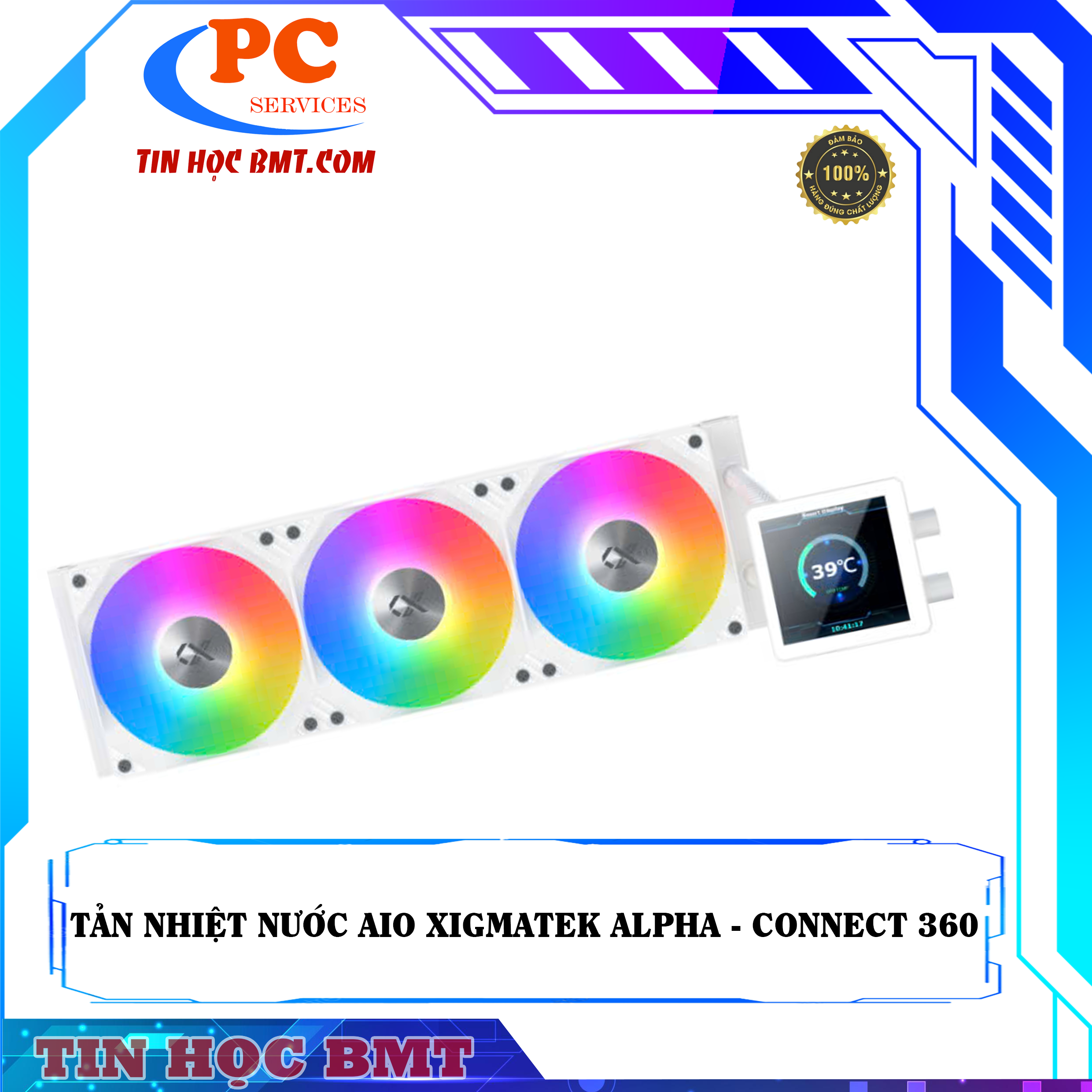 TẢN NHIỆT NƯỚC AIO XIGMATEK ALPHA - CONNECT 360 - WHITE