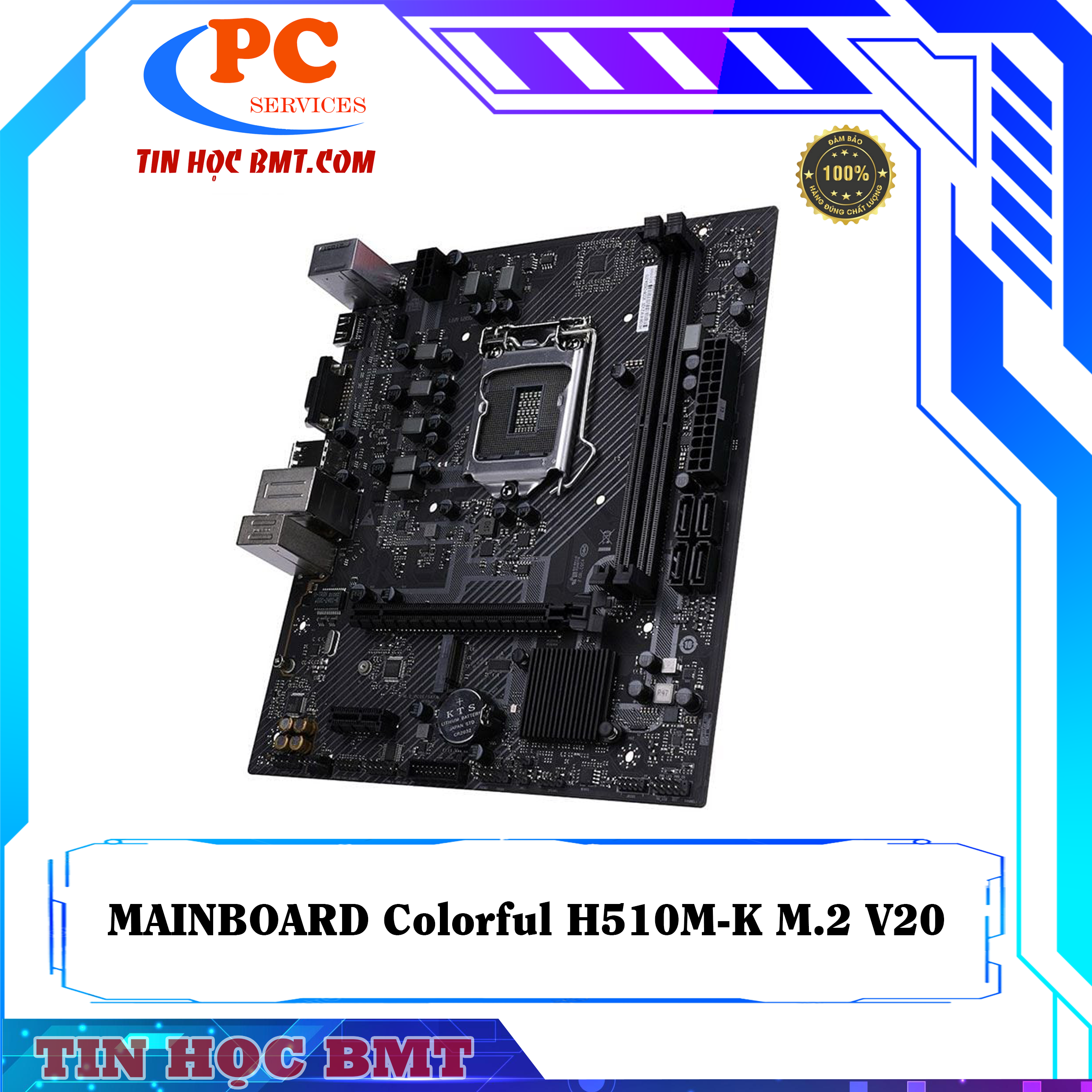 Mainboard Colorful H510M-K M.2 V20 (Socket 1200 | M-ATX | 2 Khe RAM DDR4)