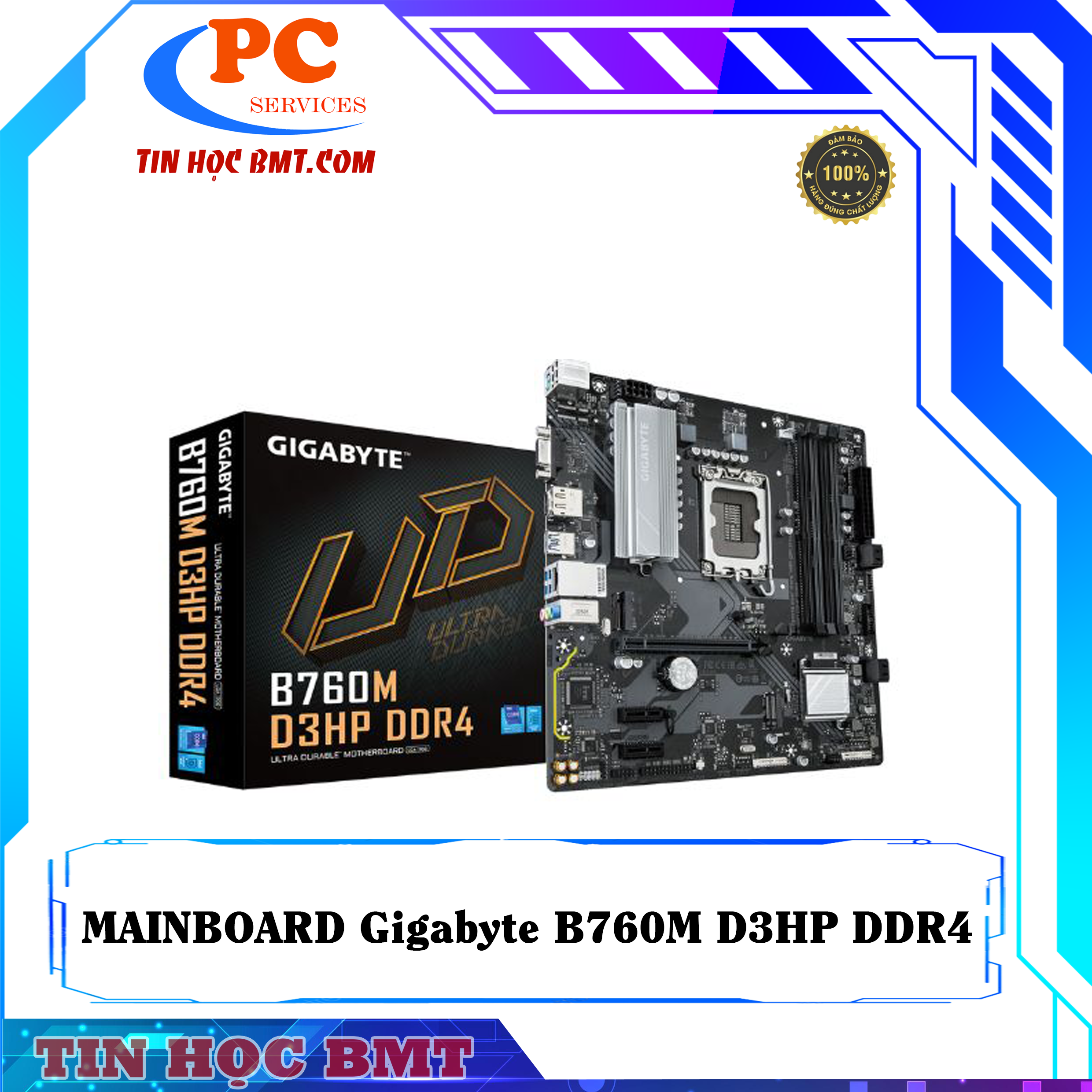 Mainboard Gigabyte B760M D3HP DDR4 (Intel B760, LGA1700, 4 x DDR4 128GB, mATX)