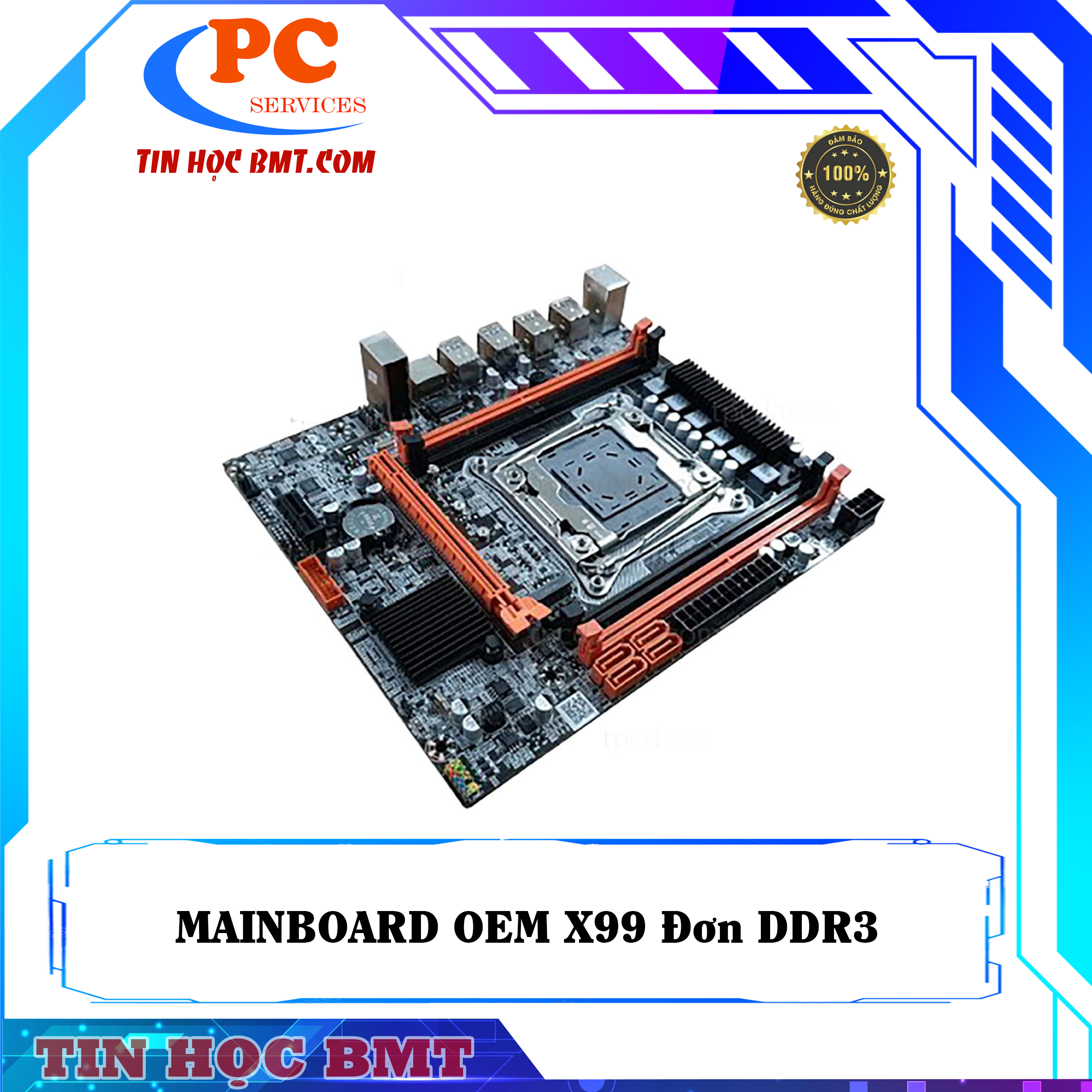 Mainboard OEM X99 Đơn ( Single ) DDR3 - ZX-X99D3M / M-ATX / Intel Socket LGA 2011 V3 / 4 Khe Cắm Ram DDR3 ECC
